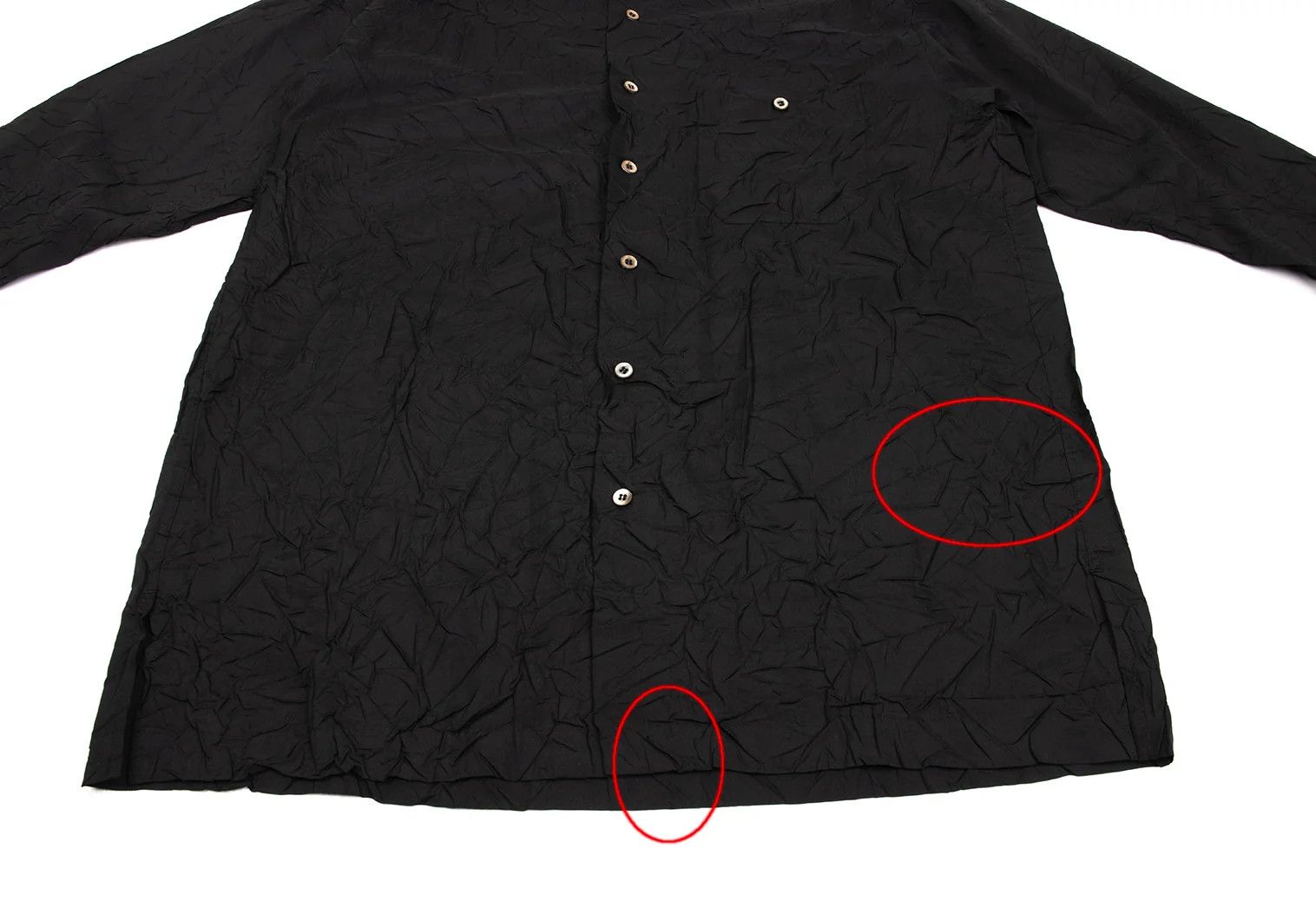 Issey Miyake Band Collar Shirt in Black, Size M Size US M / EU 48-50 / 2 - 11 Thumbnail