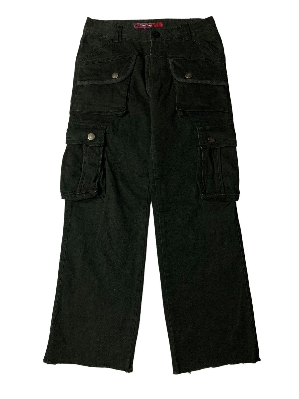 image of Hysteric Glamour x Ppfm 2000S Intercrew Black Cargo Pants Multi Pocket, Men's (Size 30)