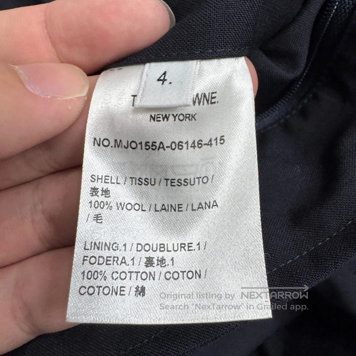 Thom Browne Thom Browne Four-bar wool jacket| Size US XL / EU 56 / 4 - 6 Thumbnail