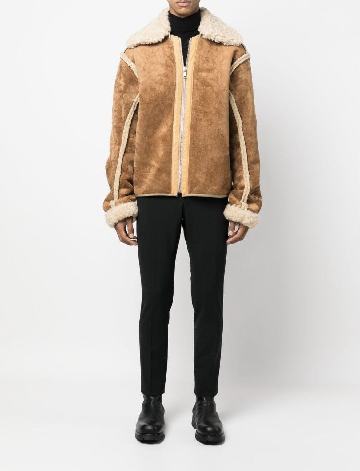 Diesel Diesel W-Dieter shearling-collar coat Size US M / EU 48-50 / 2 - 16 Thumbnail
