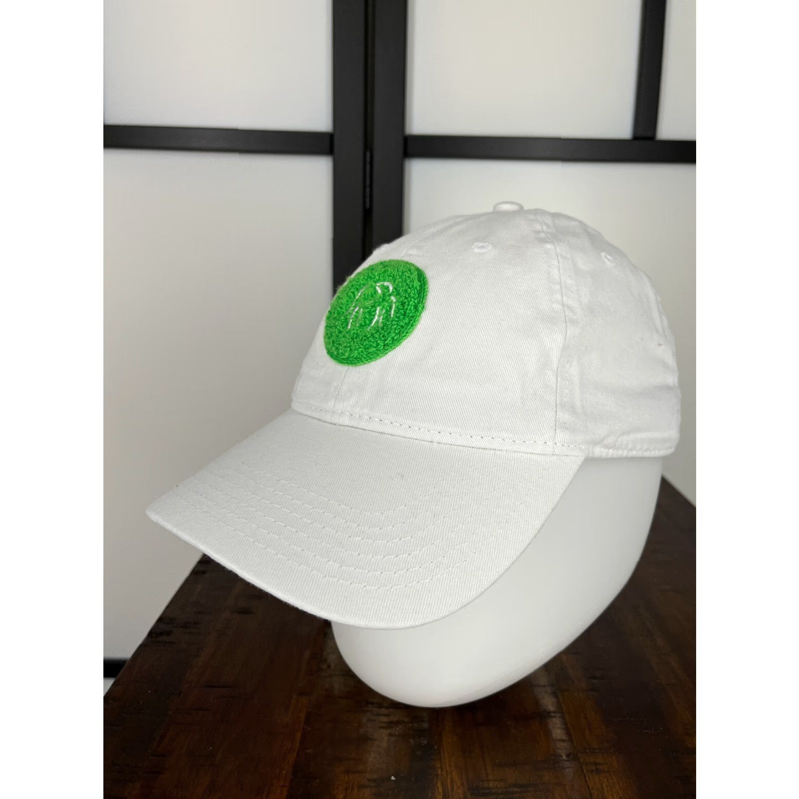 Vintage Drunk Elephant Hat Adult One Size White Green Cotton Poly Patch Strap Back Size ONE SIZE - 4 Thumbnail