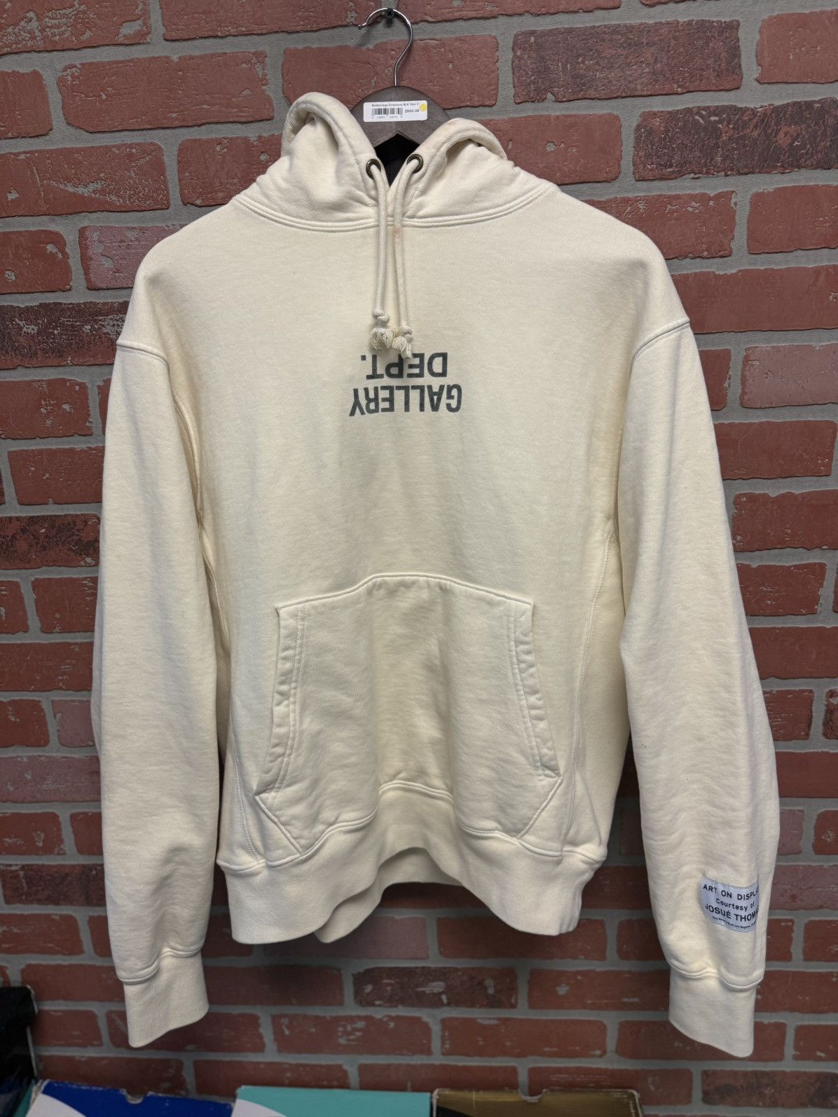 Gallery Dept. Gallery DEPT Cream Hoodie Size Small Few Marks Size US S / EU 44-46 / 1 - 6 Thumbnail