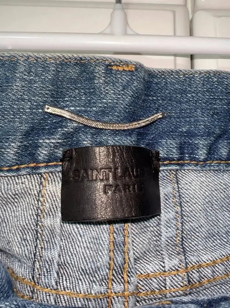 Saint Laurent Paris SLP Distressed Denim Jeans Size 30. Size US 30 / EU 46 - 8 Thumbnail