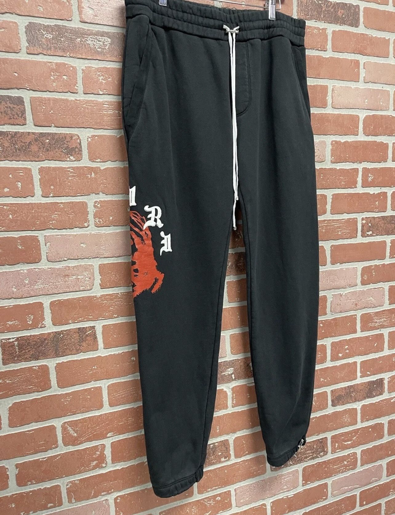 Amiri Size XL - Amiri Men’s Wes Lang Solar Kings Black Sweatpants Size US 36 / EU 52 - 2 Thumbnail