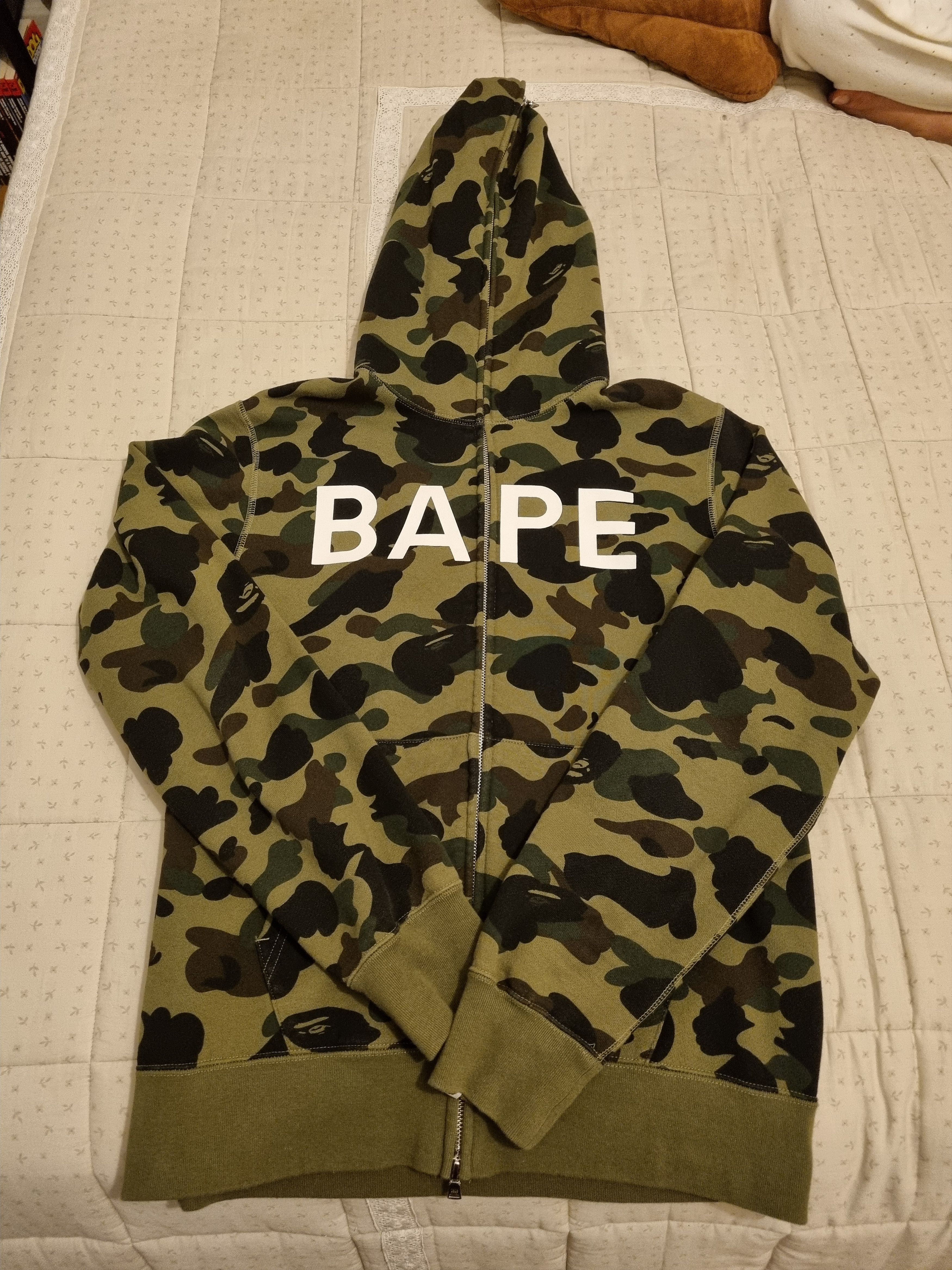 real tree bape camo full zip hoodie