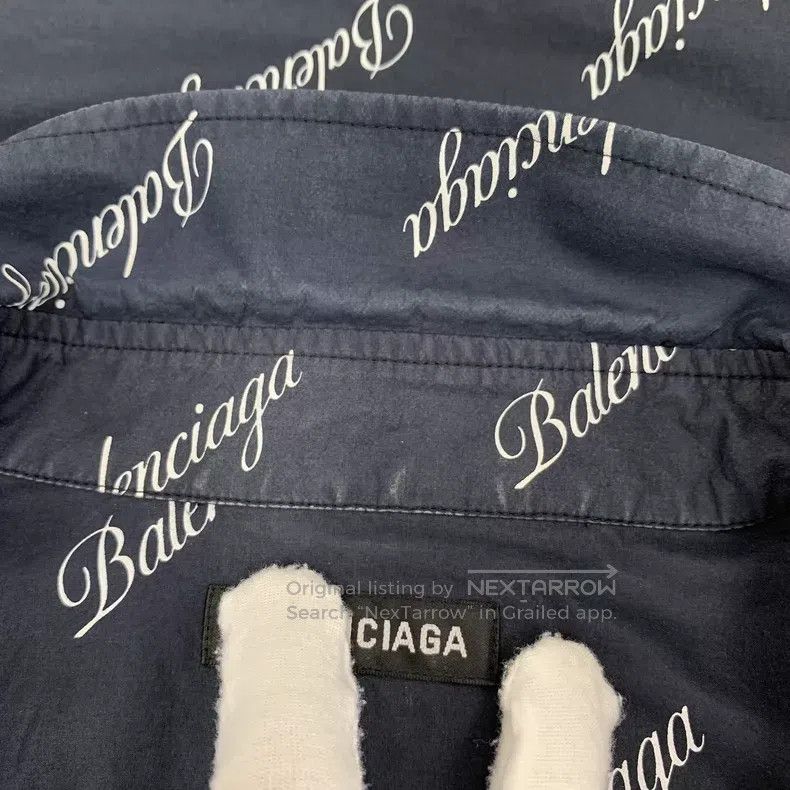 Balenciaga Balenciaga Size 39 Black Logo Letter Bullet Screen Printed Size US S / EU 44-46 / 1 - 8 Thumbnail