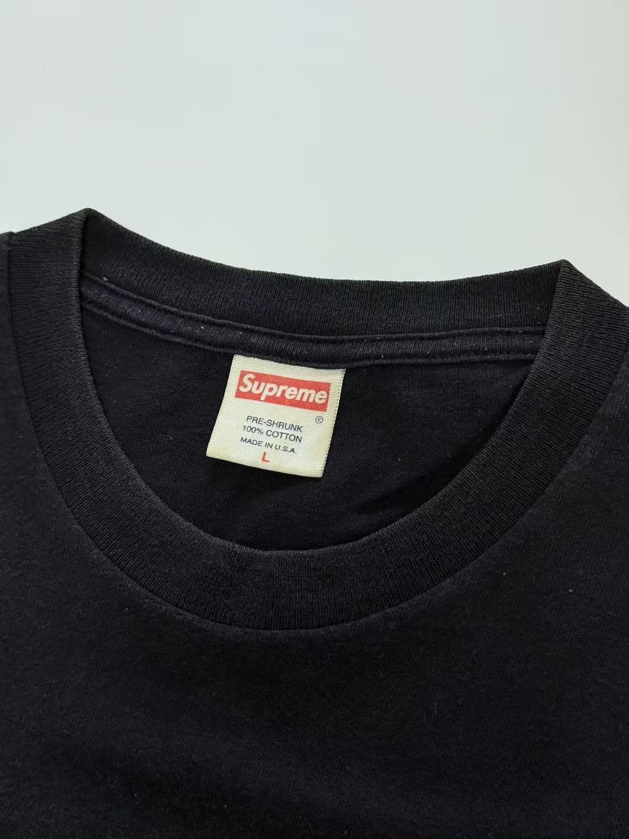 Supreme Supreme purple on black box logo tee T-shirt Size US L / EU 52-54 / 3 - 3 Thumbnail