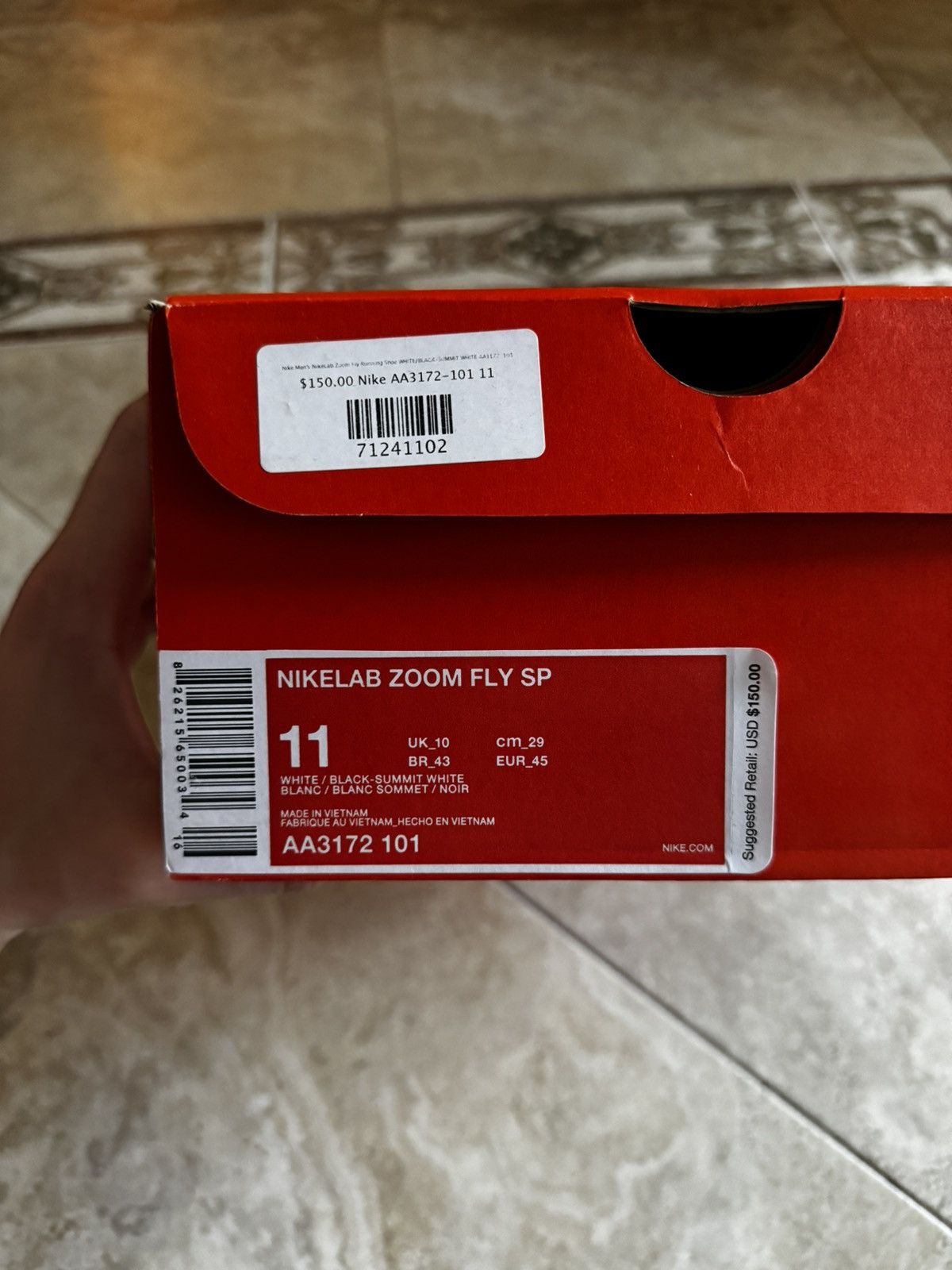 Nike Nike Lab Zoom Fly SP Oreo Size US 11 / EU 44 - 10 Thumbnail