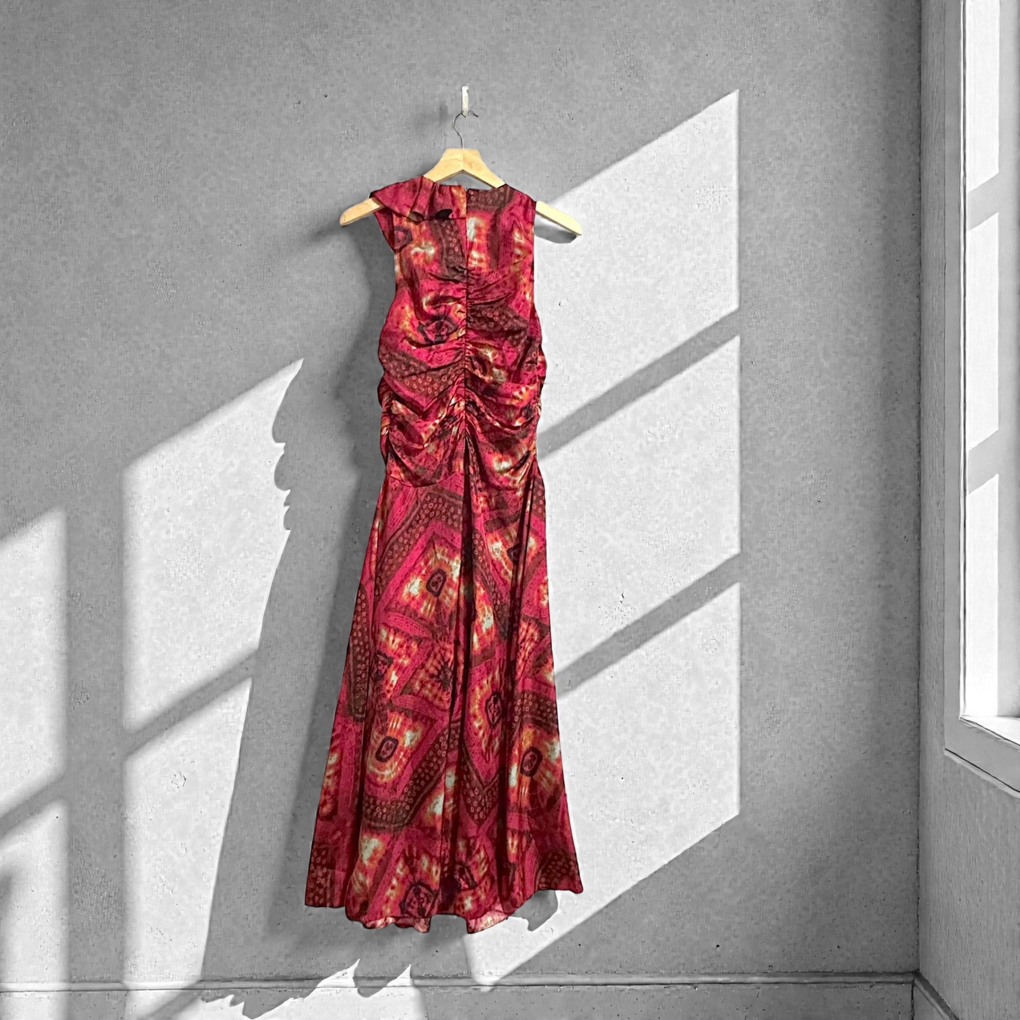 Ulla Johnson Ulla Johnson Othella Dress in Wild Rose, Midi, SIlk, Size 4, Size S / US 4 / IT 40 - 2 Thumbnail