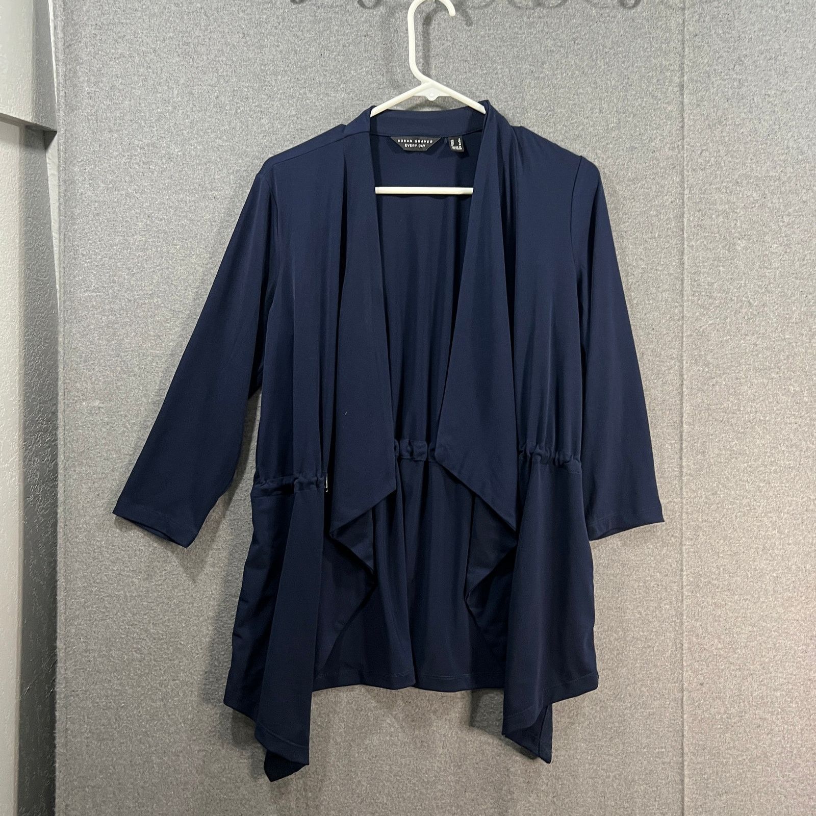 Other Every Day by Susan Graver Liquid Knit Anorak Style Cardigan Size S / US 4 / IT 40 - 1 Thumbnail