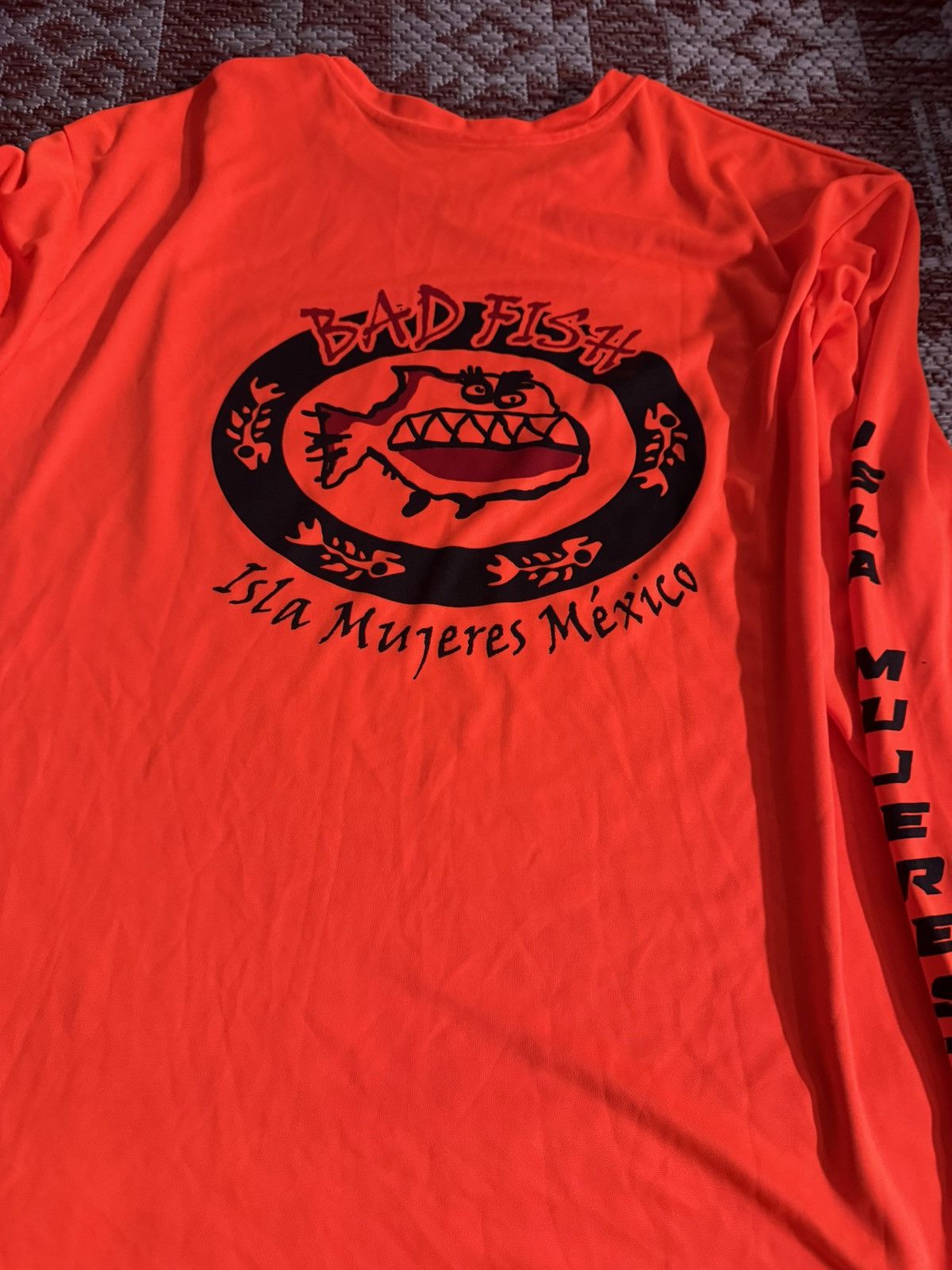 Other Bag Fish Fishing PFG Style Shirt Orange Sz XXL ISLA MUJERES Size US XXL / EU 58 / 5 - 4 Thumbnail