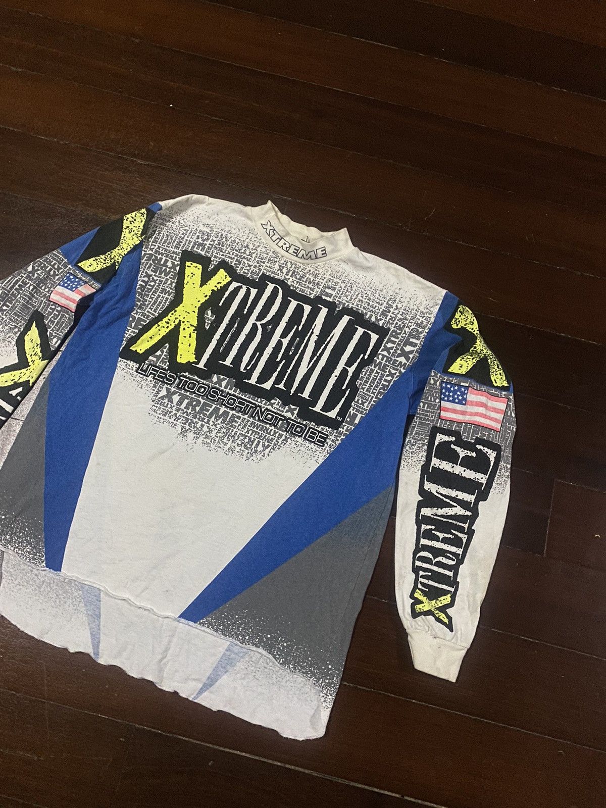 Vintage FIRE 🔥 VINTAGE 90s XTREME LIFES TOO SHORT NOT TO BE Size US M / EU 48-50 / 2 - 4 Thumbnail
