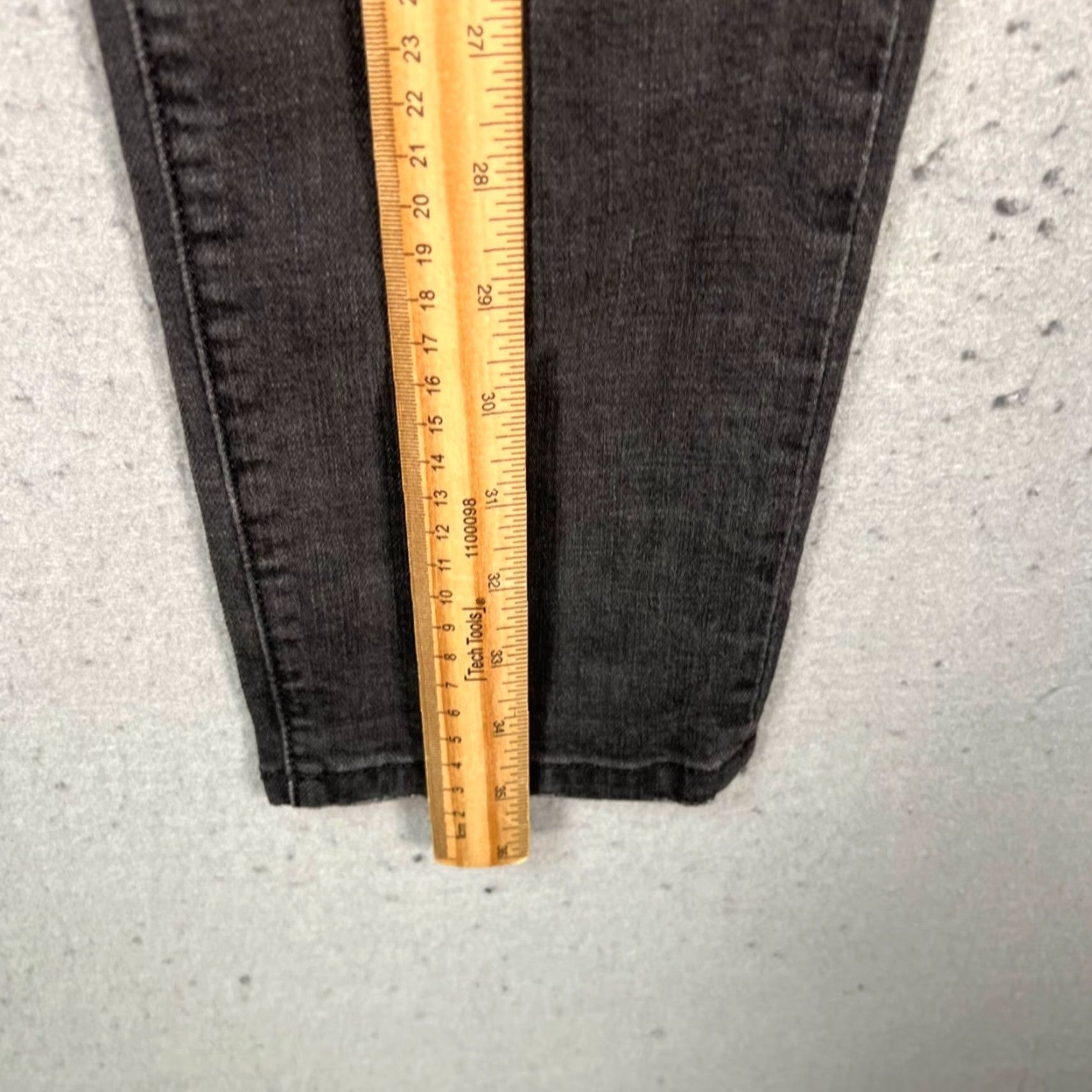 Vintage Current/Elliott Jeans Skinny Womens 24 Gray Cotton Blend Made In USA Visually Textured Denim 26 In Inseam USA Theme Mens Womens Girls Size 42" / US 20 - 6 Thumbnail