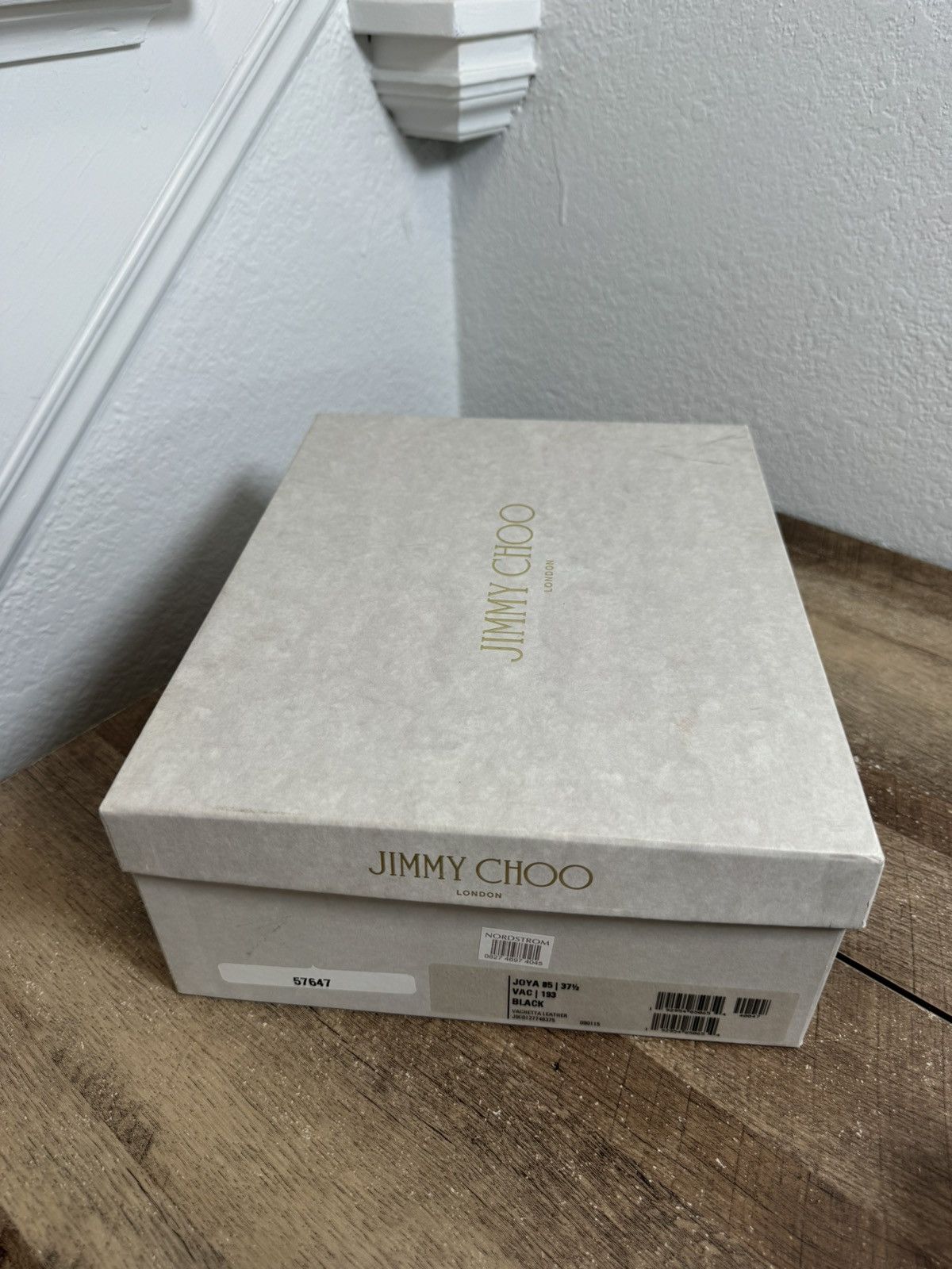 Jimmy Choo $795 Jimmy Choo "Joya" black leather heel 37.5EUR/ 7.5 Size US 7.5 / IT 37.5 - 10 Thumbnail