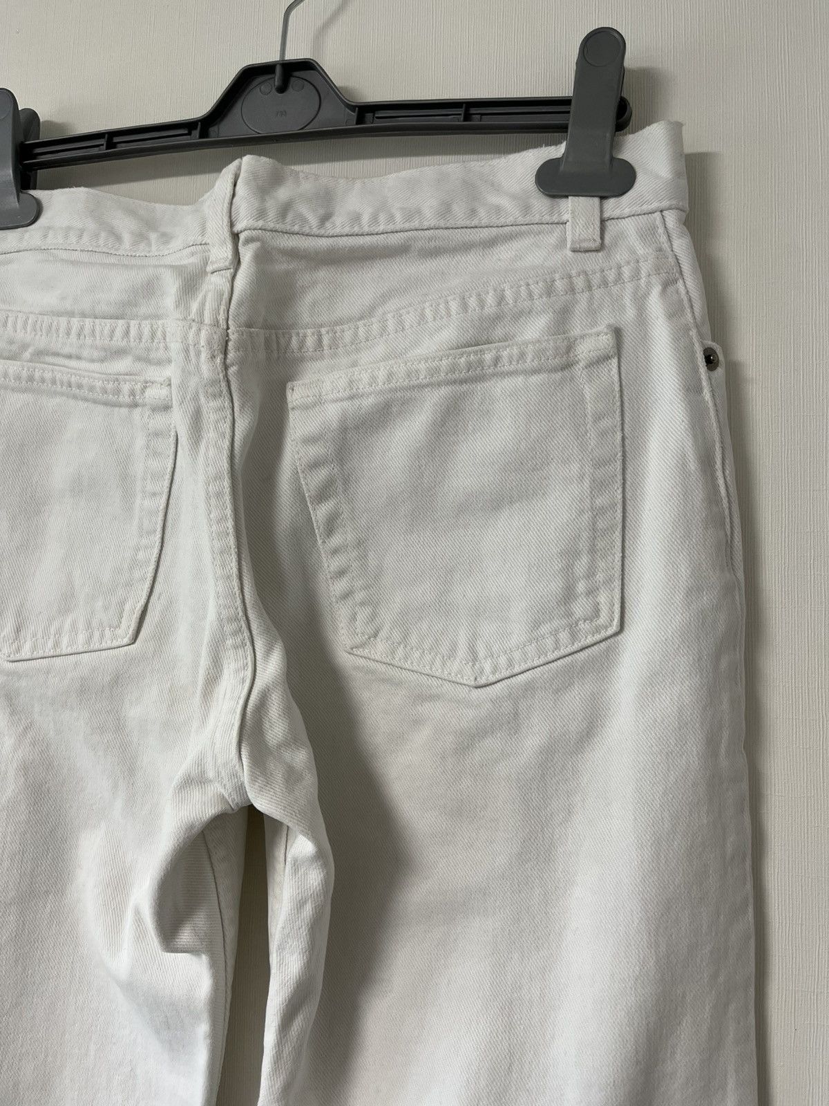 Helmut Lang × Prada × Vintage Helmut Lang Vintage Broken Denim White Jeans Size US 28 / EU 44 - 10 Thumbnail