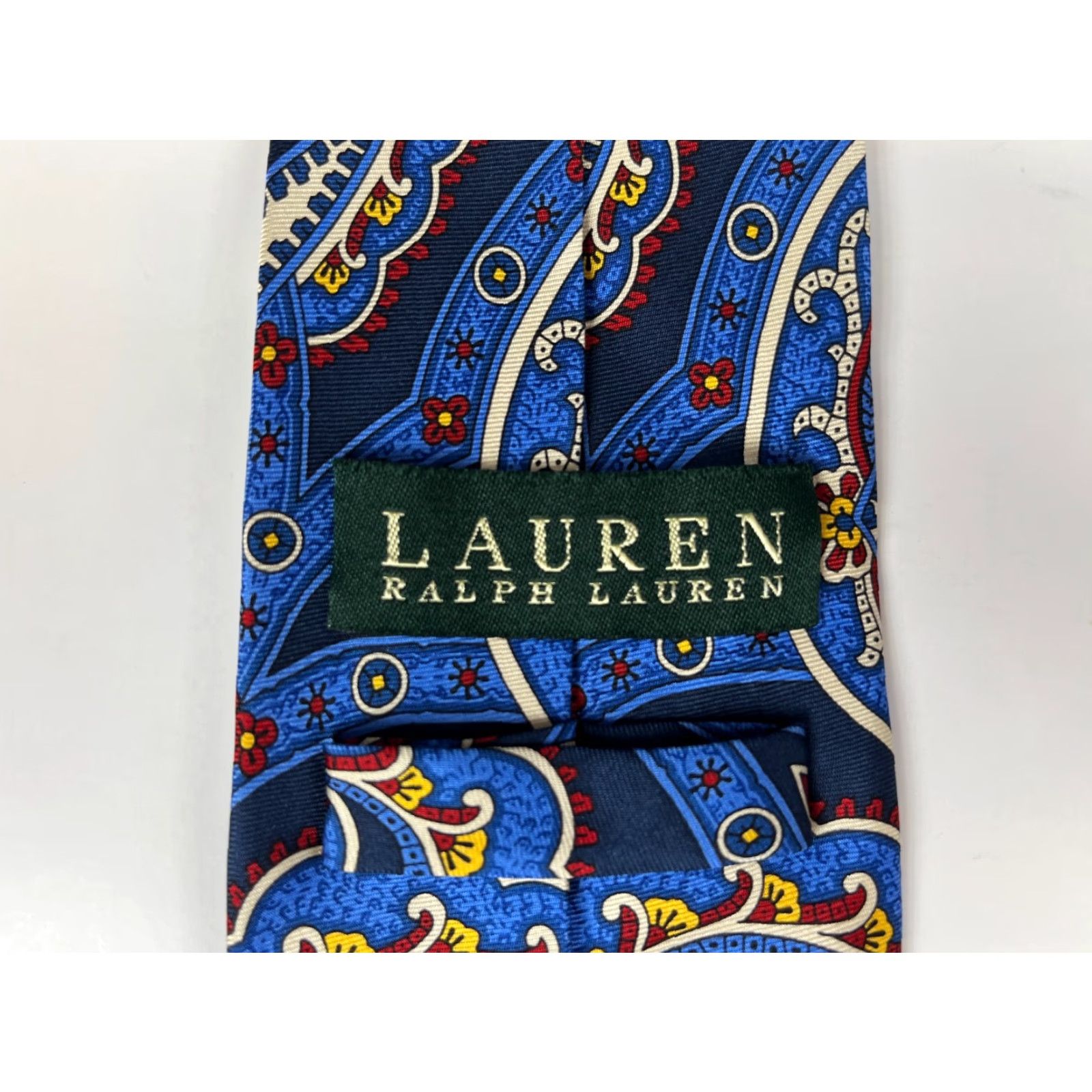 Ralph Lauren VINTAGE Men’s Lauren Ralph Lauren Silk Tie Paisley Handmade Size ONE SIZE - 7 Thumbnail