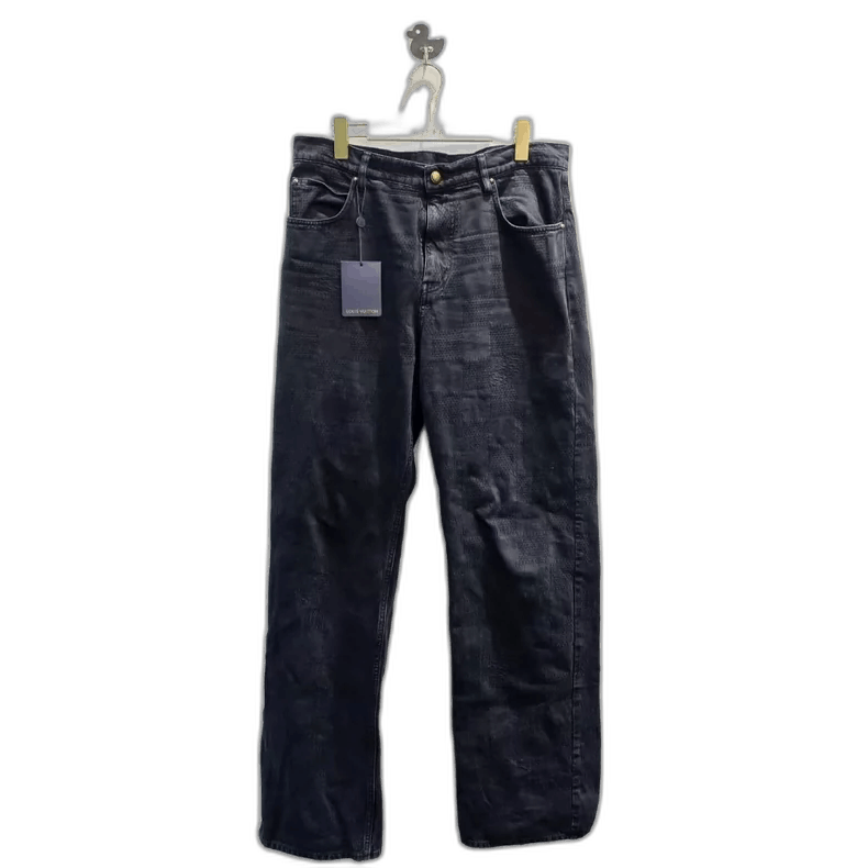 Louis Vuitton Louis Vuitton Checkerboard Pattern Denim Pants-yf Size US 32 / EU 48 - 1 Thumbnail