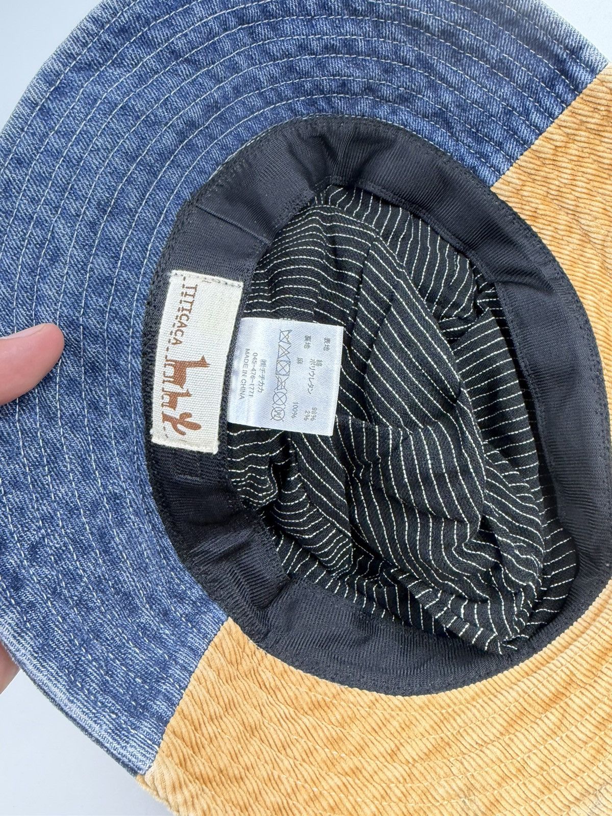 Japanese Brand titicaca multicolour denim hat tc53 Size ONE SIZE - 4 Thumbnail