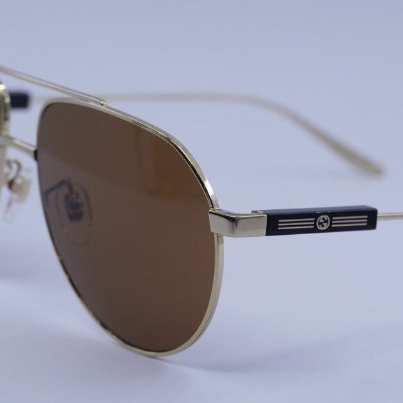 Gucci Gucci GG1311S 004 Sunglasses Gold Aviator Frame Size ONE SIZE - 9 Thumbnail