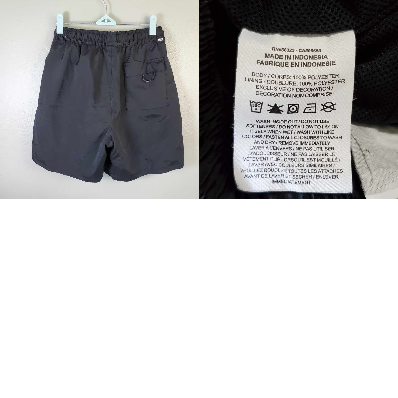 Nike Nike Womens Running Shorts Small Black Lightweight Drawstring Athletic Activewear Size 28" / US 6 / IT 42 - 8 Thumbnail