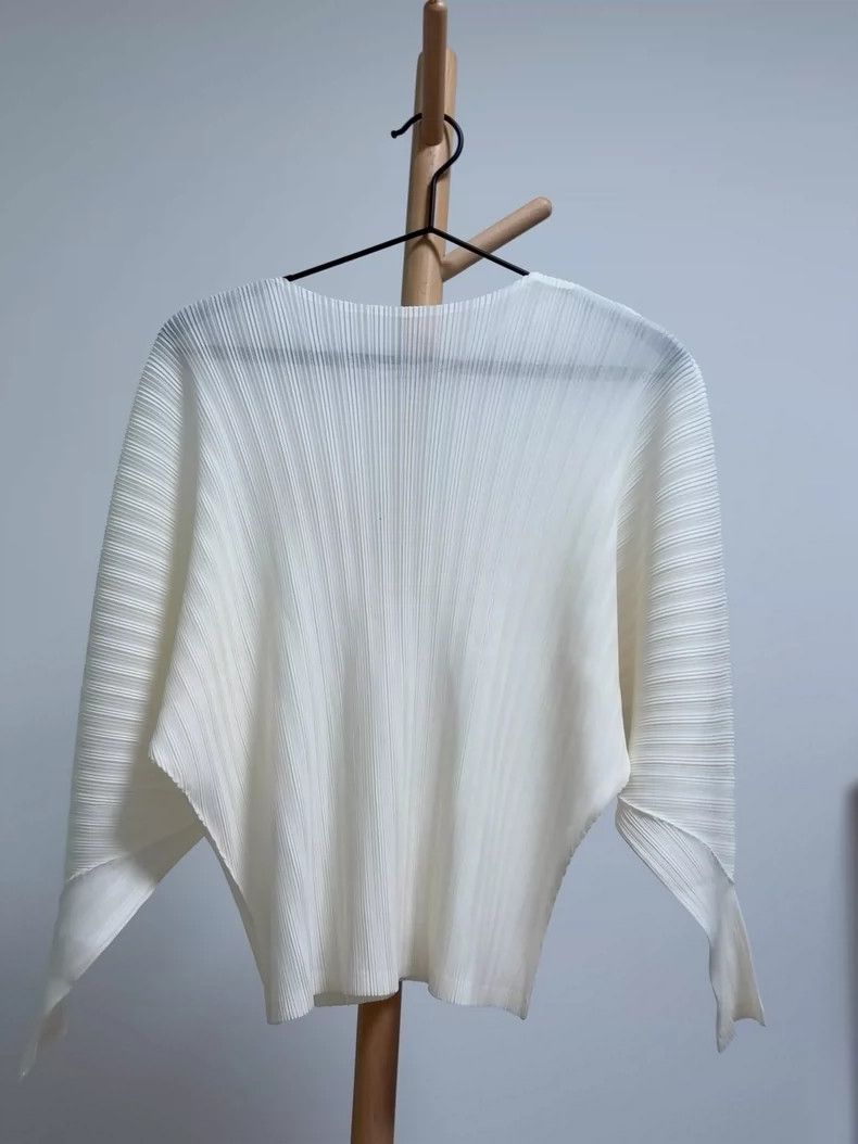 Issey Miyake issey miyake size:3 Beige long-sleeved top Size XXS / US 00 / IT 34 - 5 Thumbnail