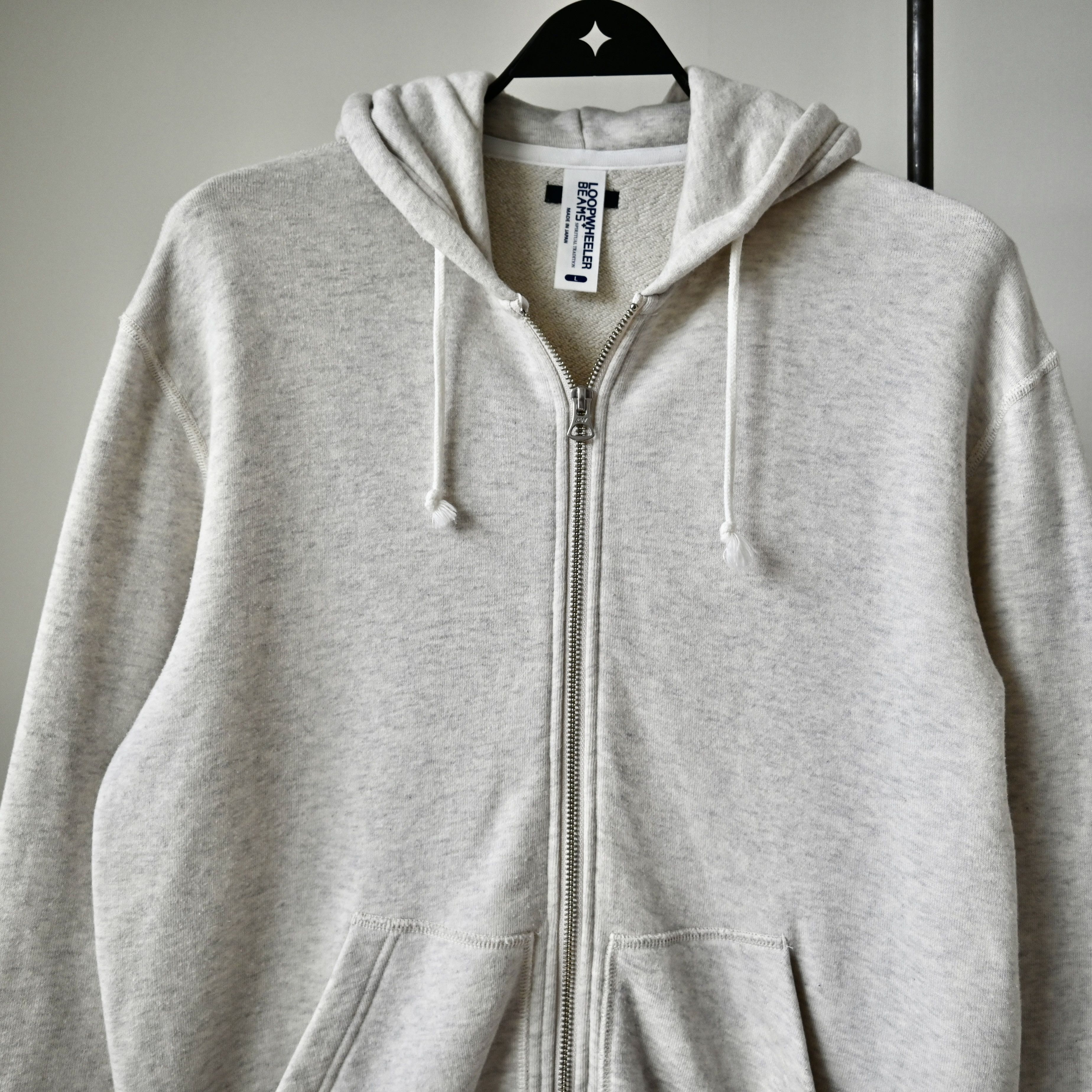 Beams Plus × Loopwheeler Beams Plus x Loopwheeler zip hoodie, oatmeal, made in Japan Size US L / EU 52-54 / 3 - 6 Thumbnail