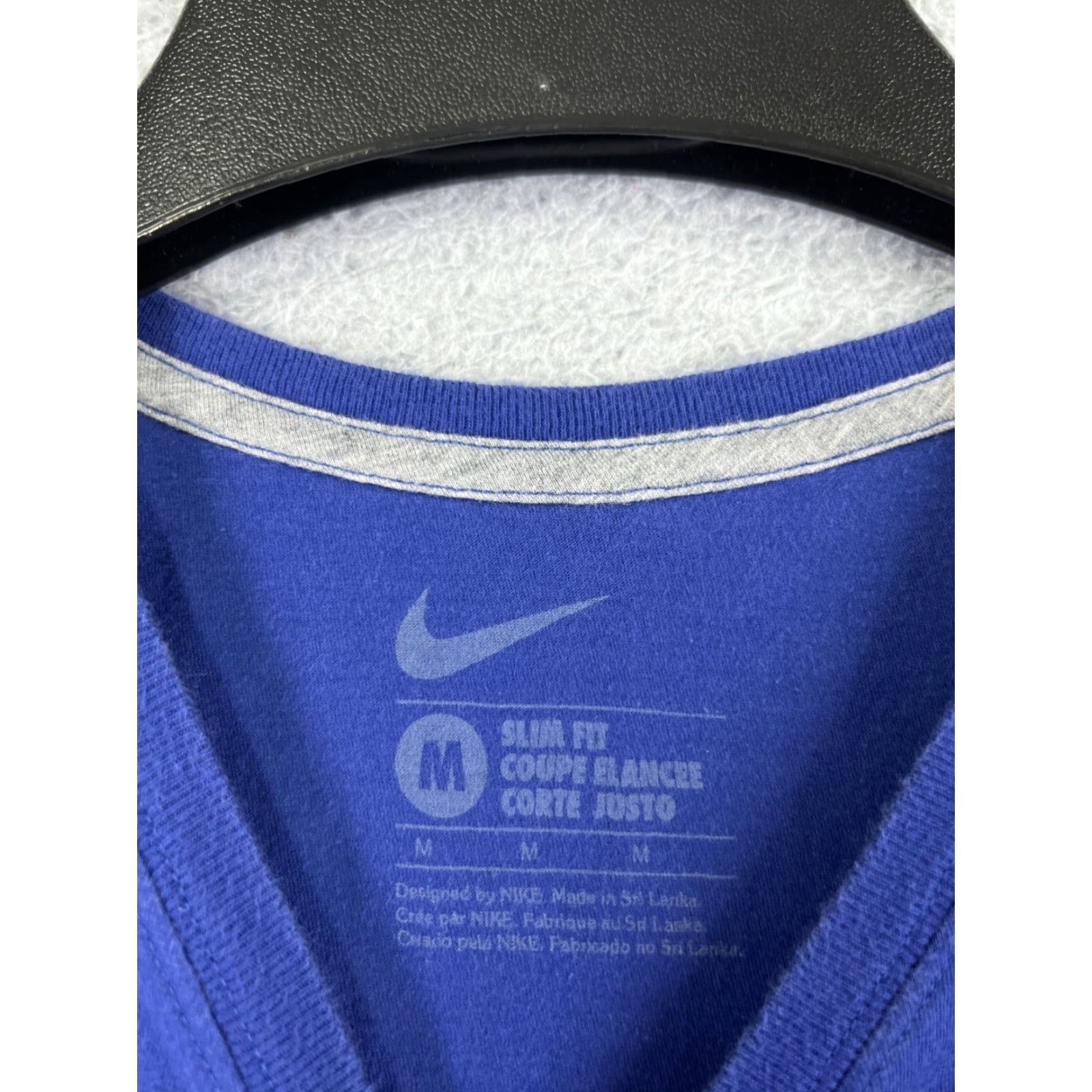 Nike Nike T-Shirt Girls Medium Blue Athletic Swoosh Casual Short Sleeve Jersey Beach Surf Skate Size M / US 6-8 / IT 42-44 - 3 Thumbnail
