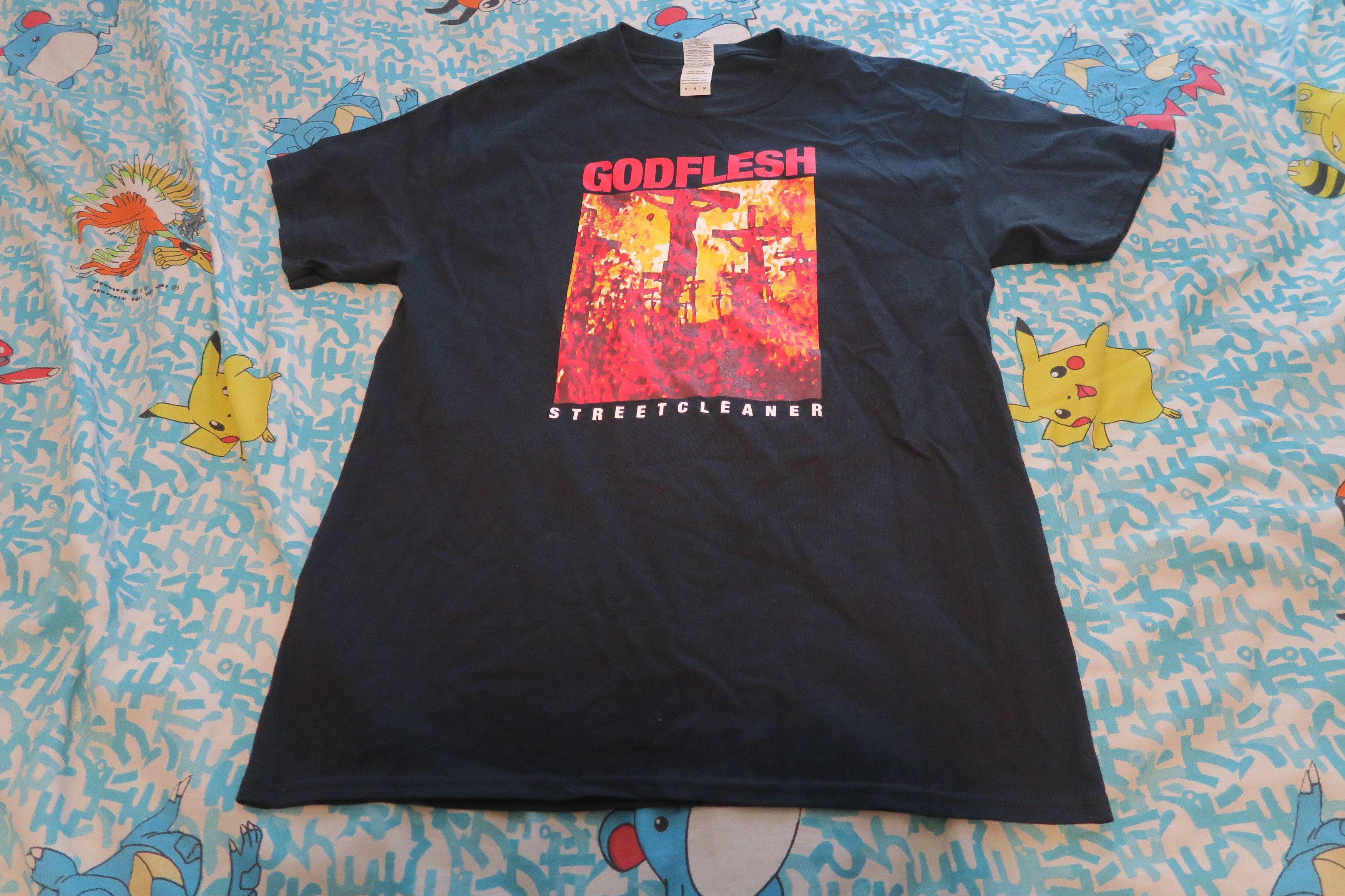 Band Tees × Gildan GODFLESH Streetcleaner BL Shirt Medium Earache Modern* Size US M / EU 48-50 / 2 - 1 Thumbnail