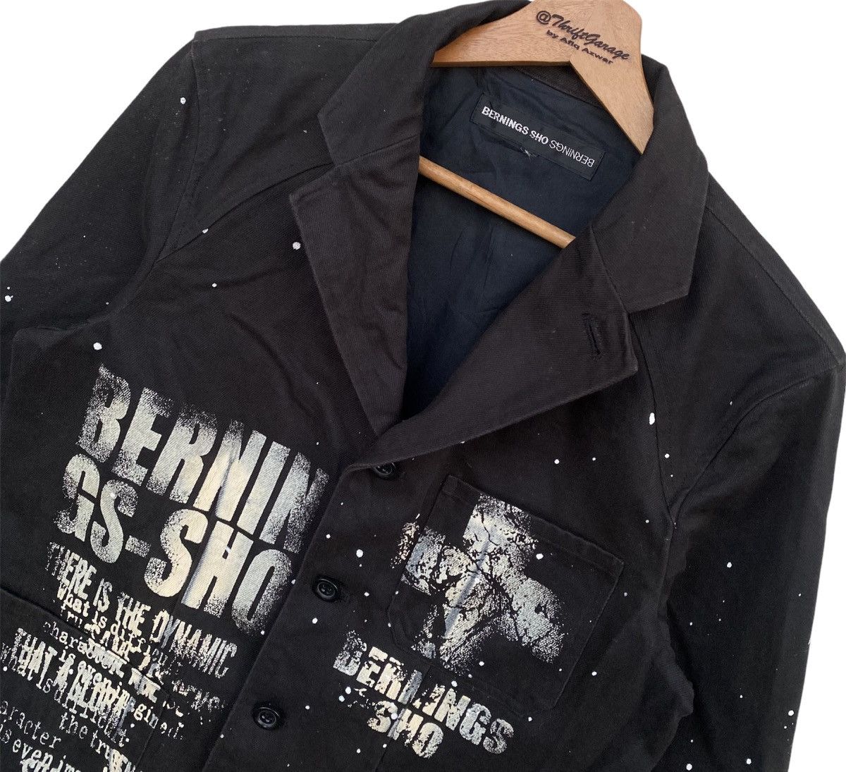 BERNINGS SHO SHO BERNINGS Splash Paint Runway Punk Jacket Dope Design Size US M / EU 48-50 / 2 - 3 Thumbnail