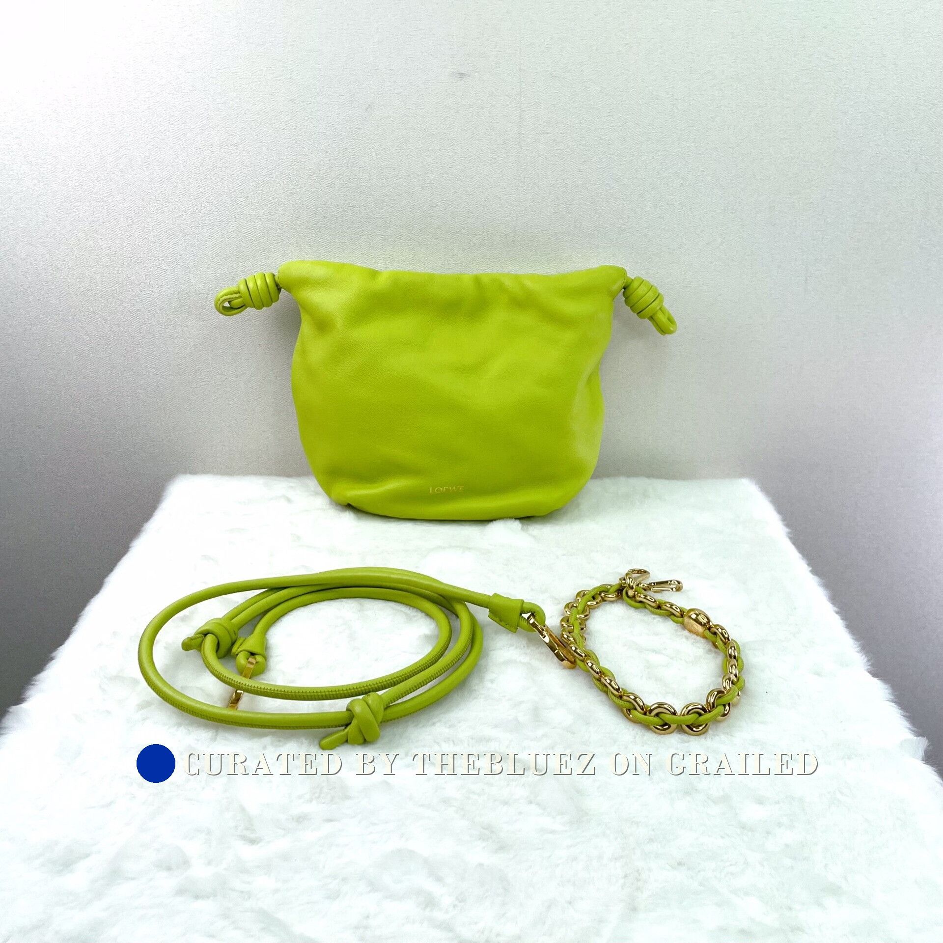 Loewe Loewe Mini Nappa Leather Drawstring Pouch Size ONE SIZE - 1 Thumbnail