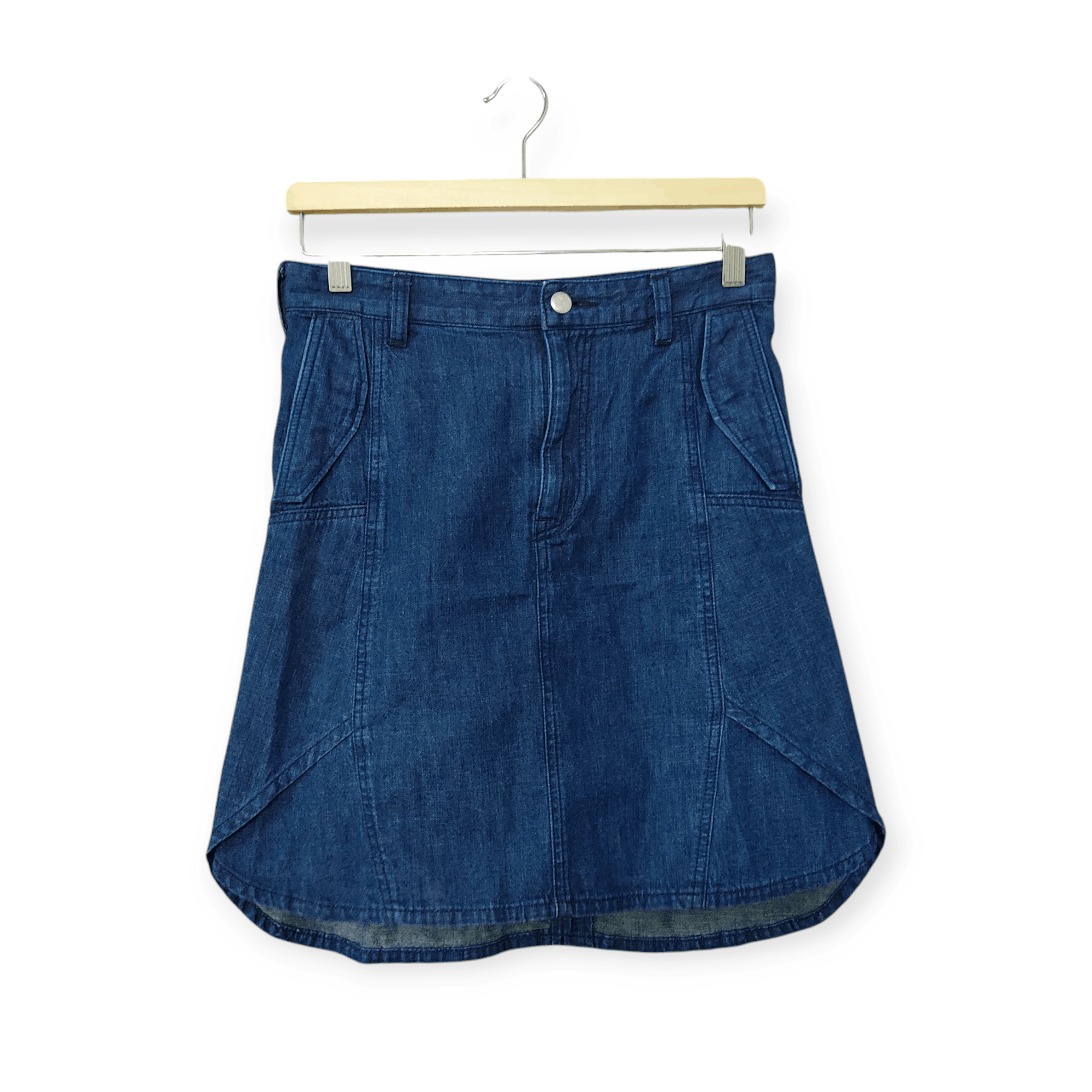 Japan Blue White Mountaineering 2014SS Denim Blue Short Skirts Size 29" - 2 Thumbnail
