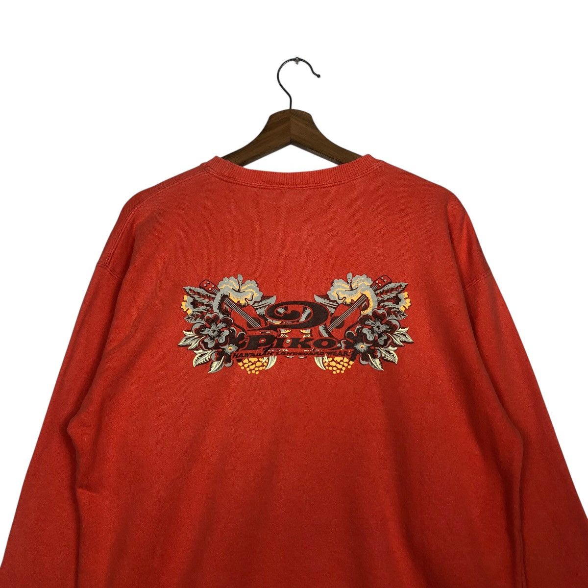 Japanese Brand × Vintage 📌Vintage Sweatshirt Hawaii Piko Big Logo Over Print Size US L / EU 52-54 / 3 - 10 Thumbnail