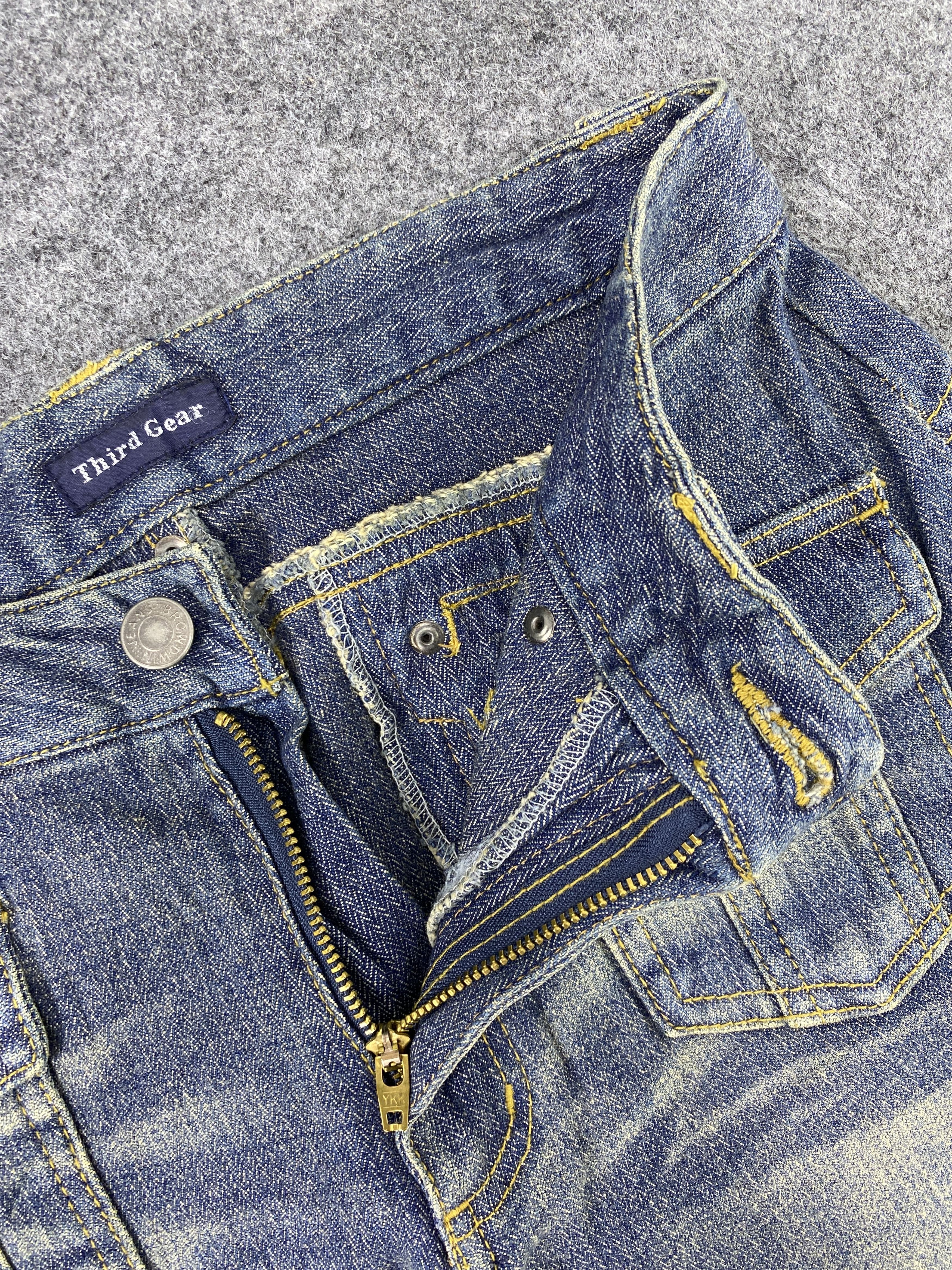 Japanese Brand Japanese Brand Third Gear bootcut Wash Jeans - J1036 Size US 28 / EU 44 - 7 Thumbnail