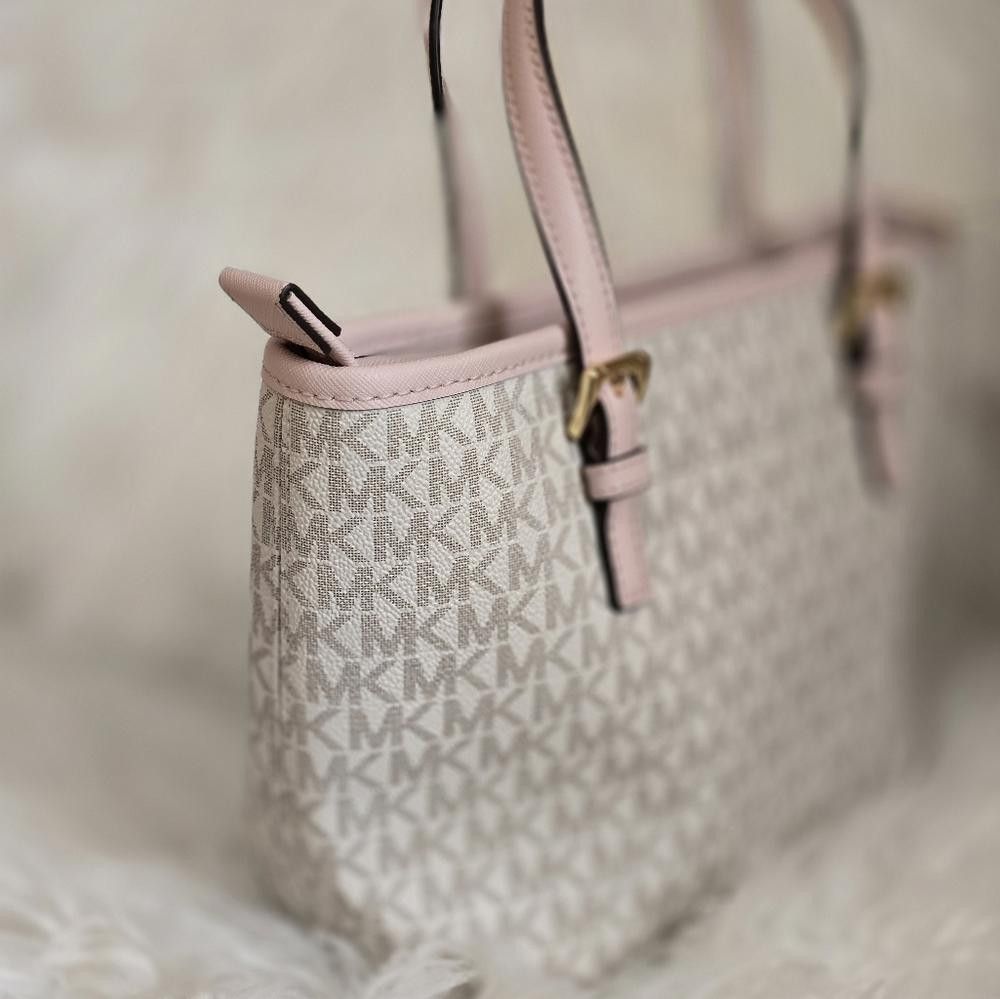 Michael Kors Michael Kors Pink and Cream Tote Bag Size ONE SIZE - 4 Thumbnail