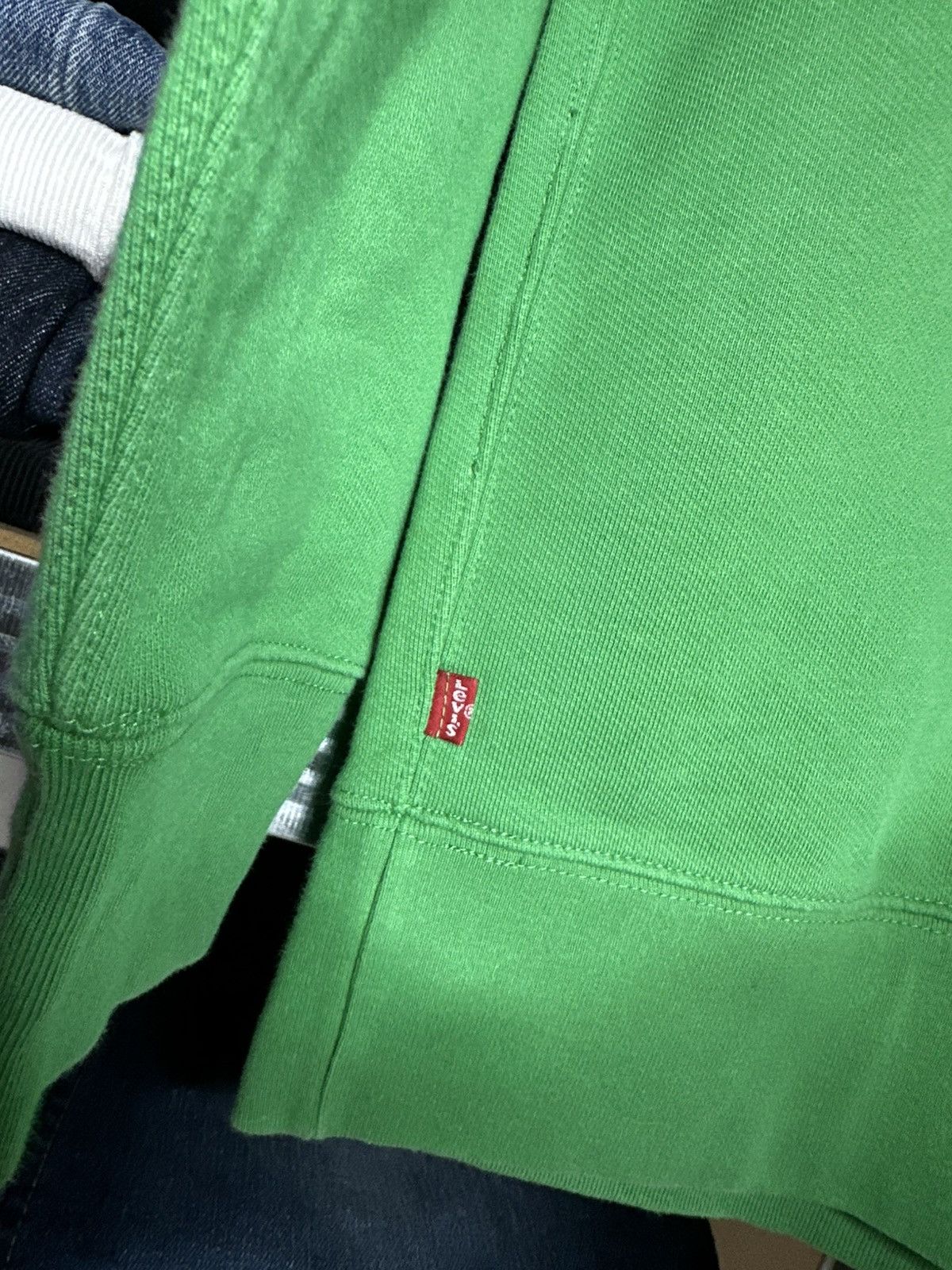 Levi's Levi’s Green Sweatshirt Crewneck Big Embroidered Logo Size US L / EU 52-54 / 3 - 5 Thumbnail