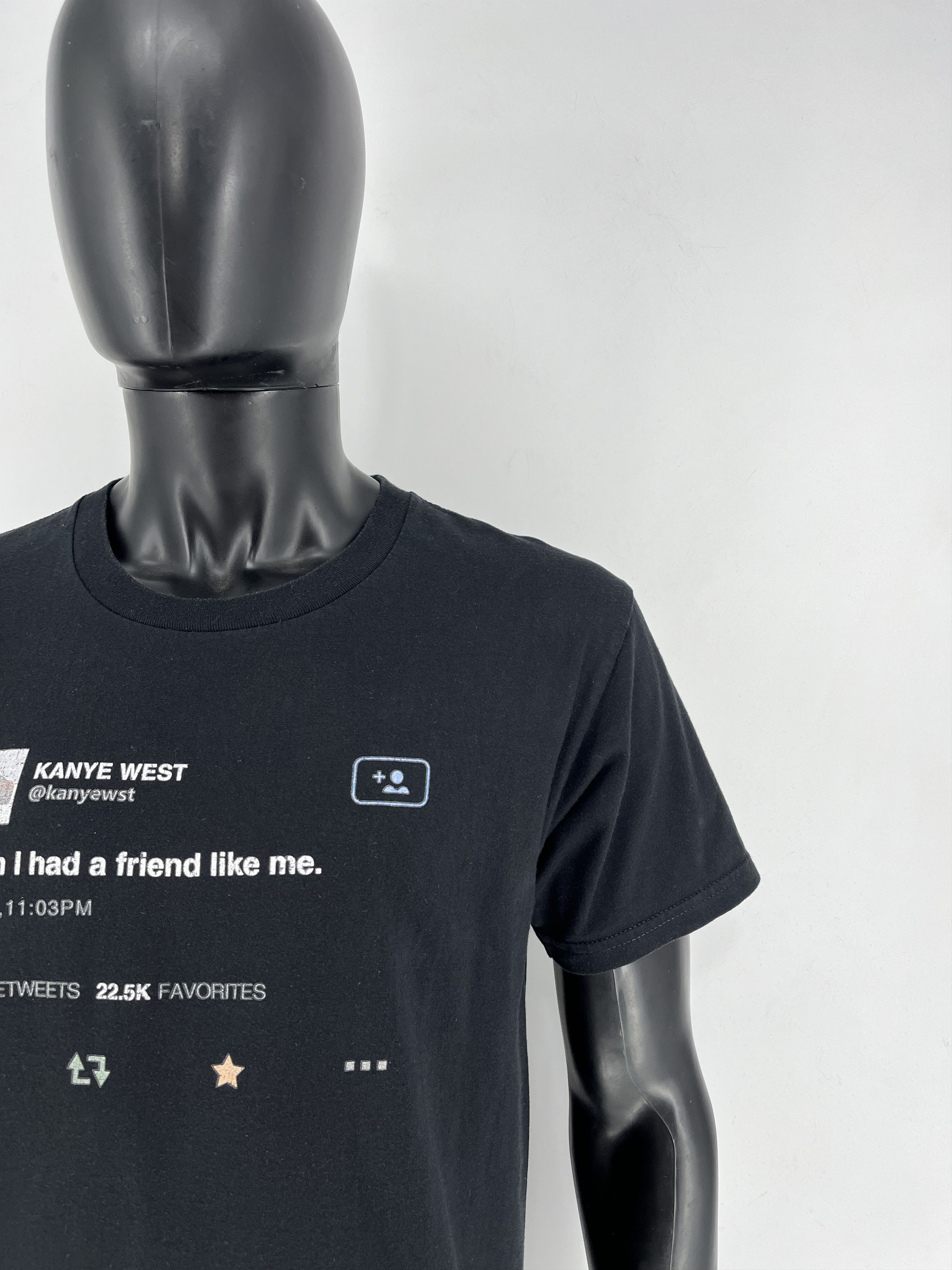 Band Tees × Rap Tees Y2K "I Wish I had A Friend Like Me" Kanye West Tweet Size US L / EU 52-54 / 3 - 7 Thumbnail