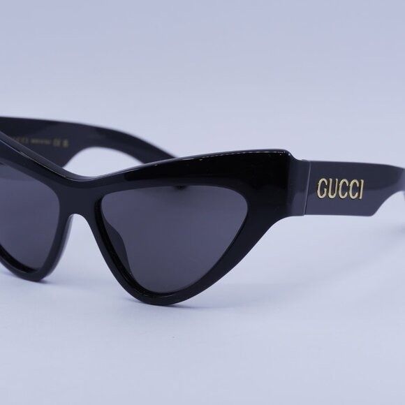 Gucci 🕶️ New Gucci GG1294S 001 Black/Grey Sunglasses Size ONE SIZE - 4 Thumbnail