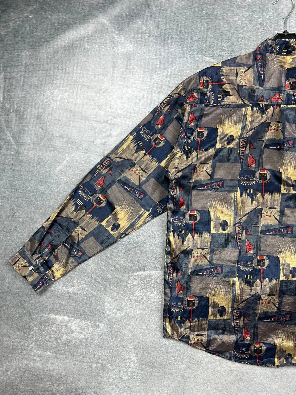 Vintage vintage 90s silk shirt Size US XL / EU 56 / 4 - 7 Thumbnail
