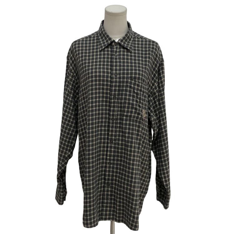 Gucci Gucci Checkered Shirt with Embroidery Size S Size US S / EU 44-46 / 1 - 1 Thumbnail