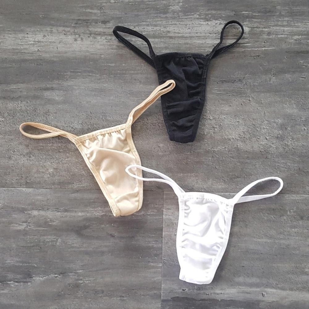 Designer White/Nude/Black Exotic Lingerie Panty Size ONE SIZE - 1 Thumbnail
