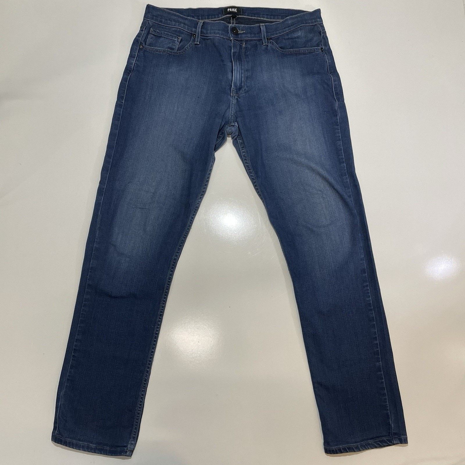 Paige Paige Jeans Men’s Blue Federal Slim Straight Stretch 34x31 Size US 34 / EU 50 - 1 Thumbnail