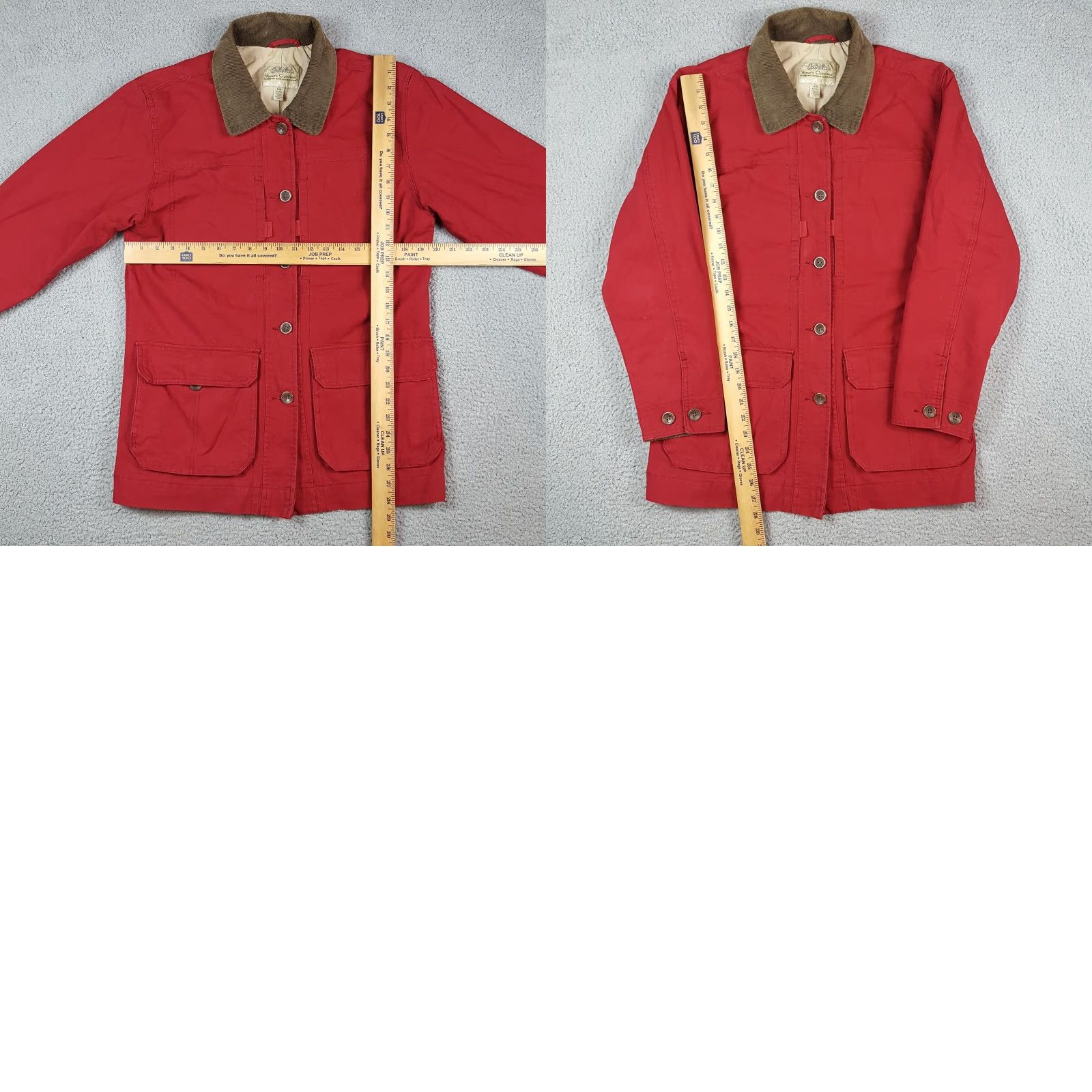 Vintage VINTAGE Cabela's Red Canvas Barn Coat Corduroy Collar Women's M Jacket Women's M Red Canvas Barn Coat Work Jacket VTG Size M / US 6-8 / IT 42-44 - 8 Thumbnail