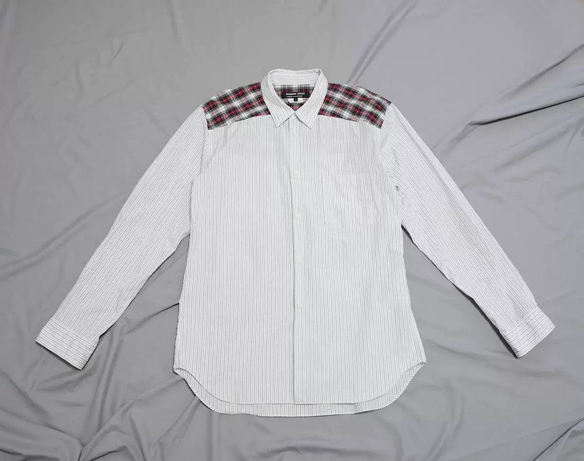 Comme des Garcons CDG Homme Deux Striped Shirt Size US L / EU 52-54 / 3 - 1 Thumbnail