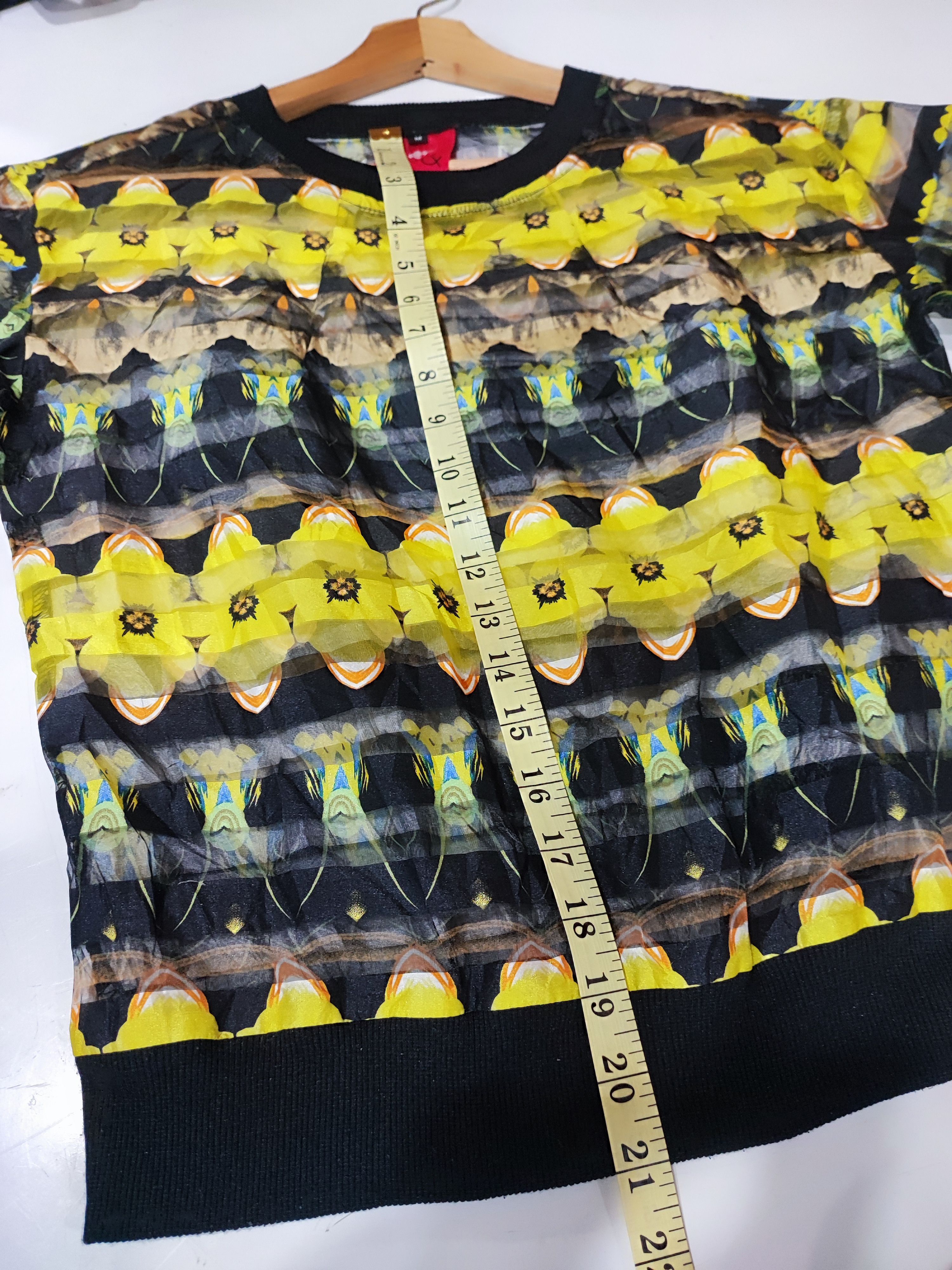 Japanese Brand CHRIS & VENUS TRANSPARENT PRINTED SHIRT Size S / US 4 / IT 40 - 14 Thumbnail