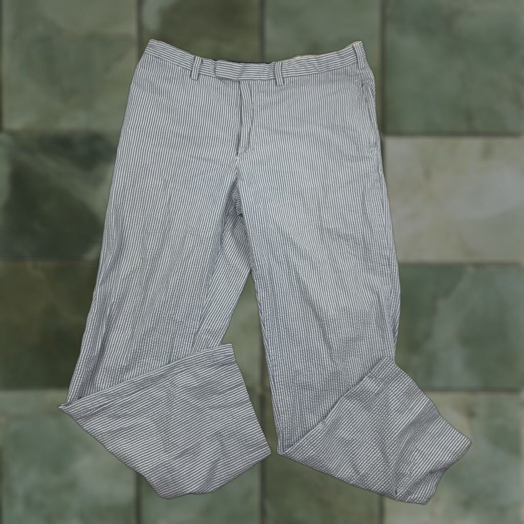 Polo Ralph Lauren VINTAGE Polo Ralph Lauren Pants Adult 36 Blue White Stripes Straight Leg 90s Y2K Mens Size US M / EU 48-50 / 2 - 1 Thumbnail