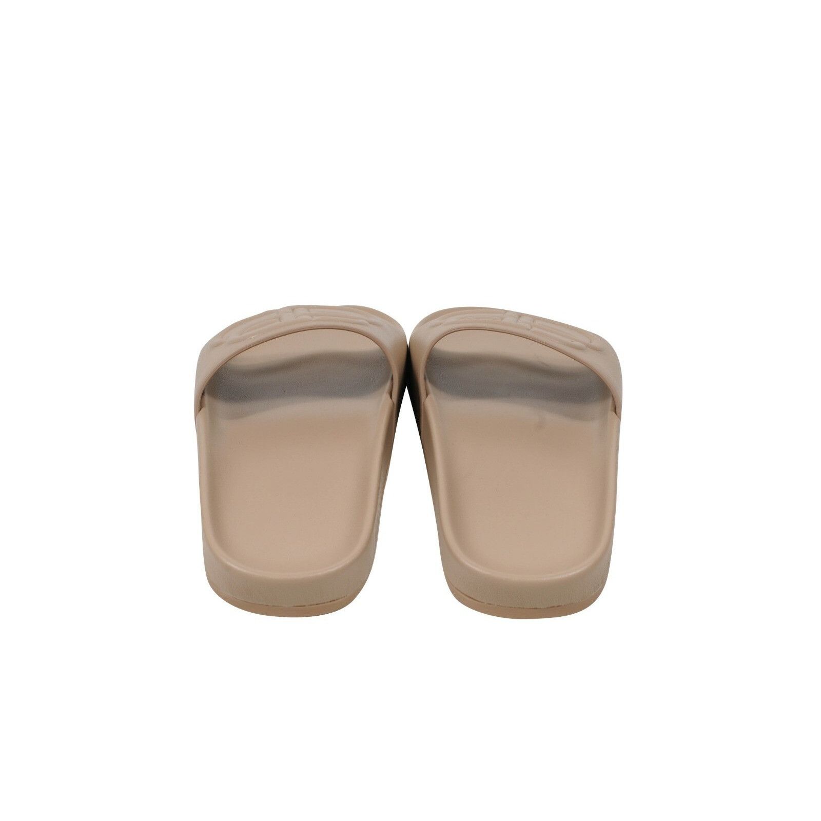 Balenciaga BB Logo Sandals Tan Leather Pool Slides - 00606 Size US 5 / IT 35 - 6 Thumbnail
