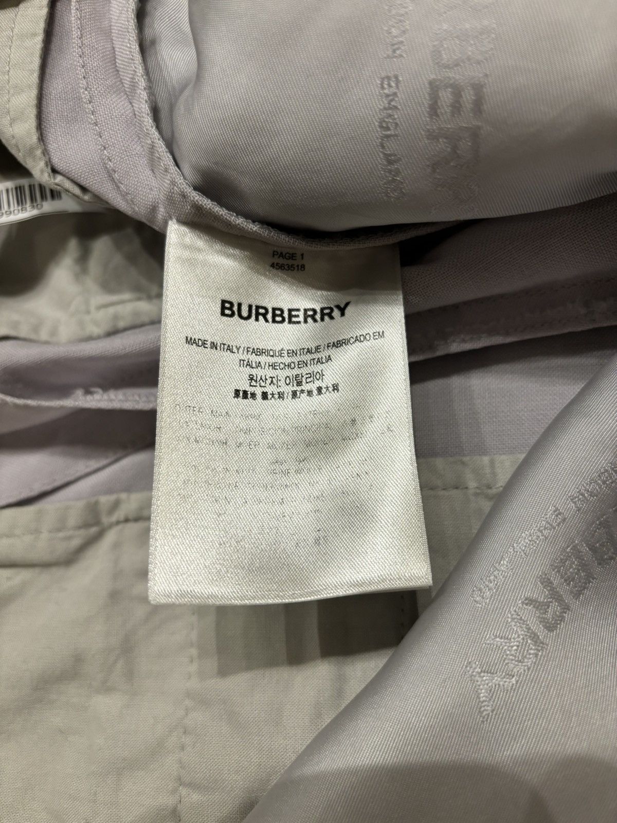 Burberry Burberry Men’s Light Pebble Grey Striped Skirt Pant Size US 31 - 5 Thumbnail