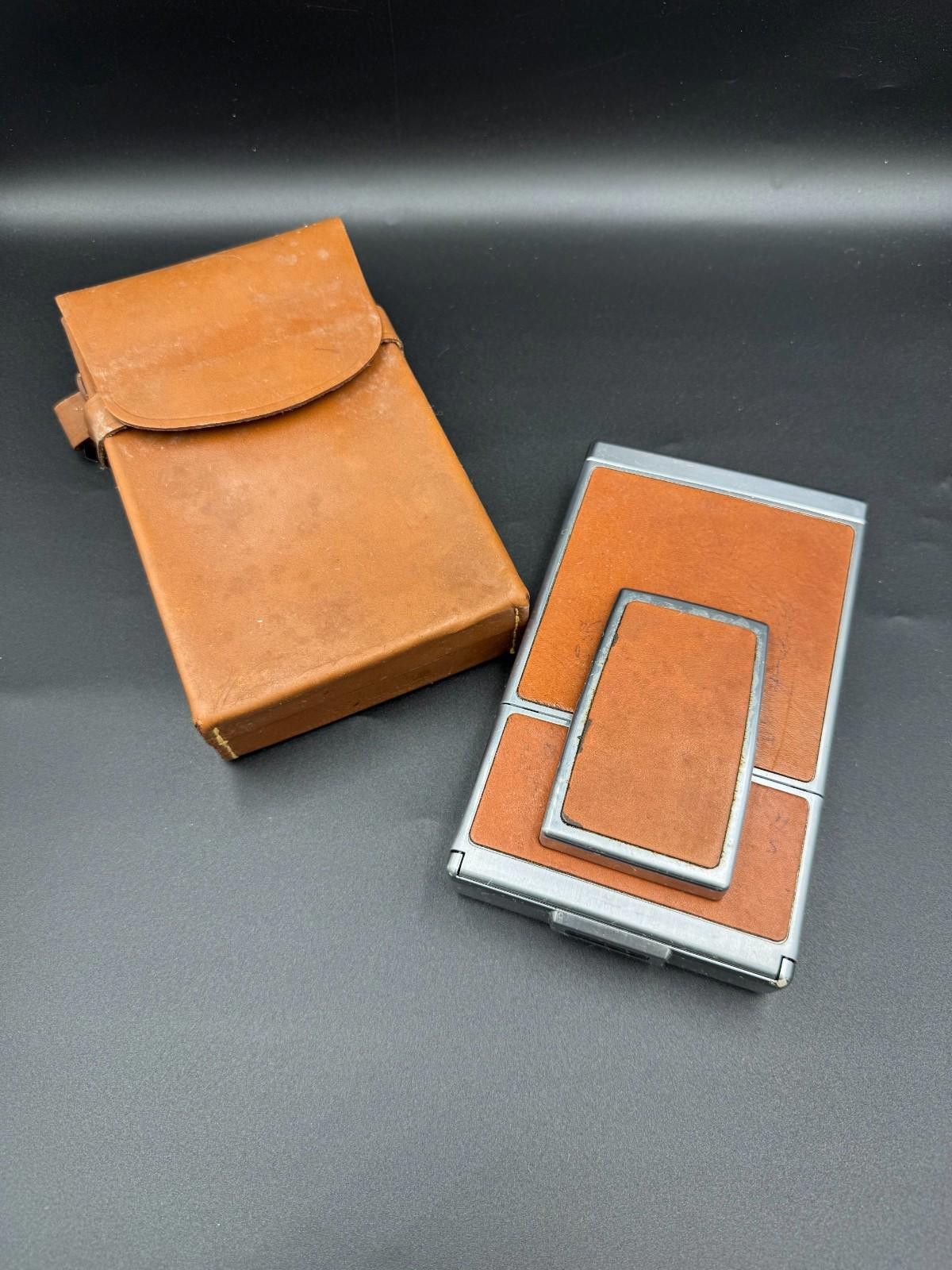 Polaroid Polaroid SX-70 Instant Land Camera Silver and Tan Brown w/ L Size ONE SIZE - 4 Thumbnail