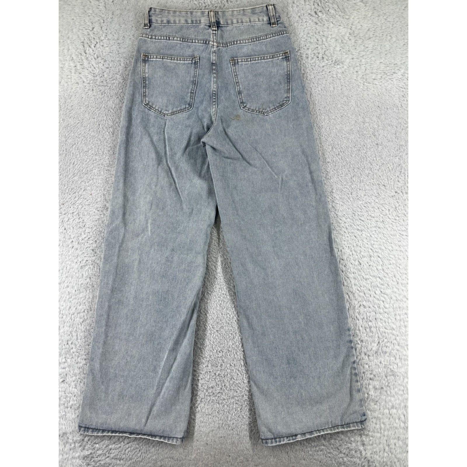 Shein SheIn Jeans Denim Wide-Leg XS Blue Acid Wash 28in Inseam Women’s Jeans 24in Waist Size 26" / US 2 / IT 38 - 2 Thumbnail