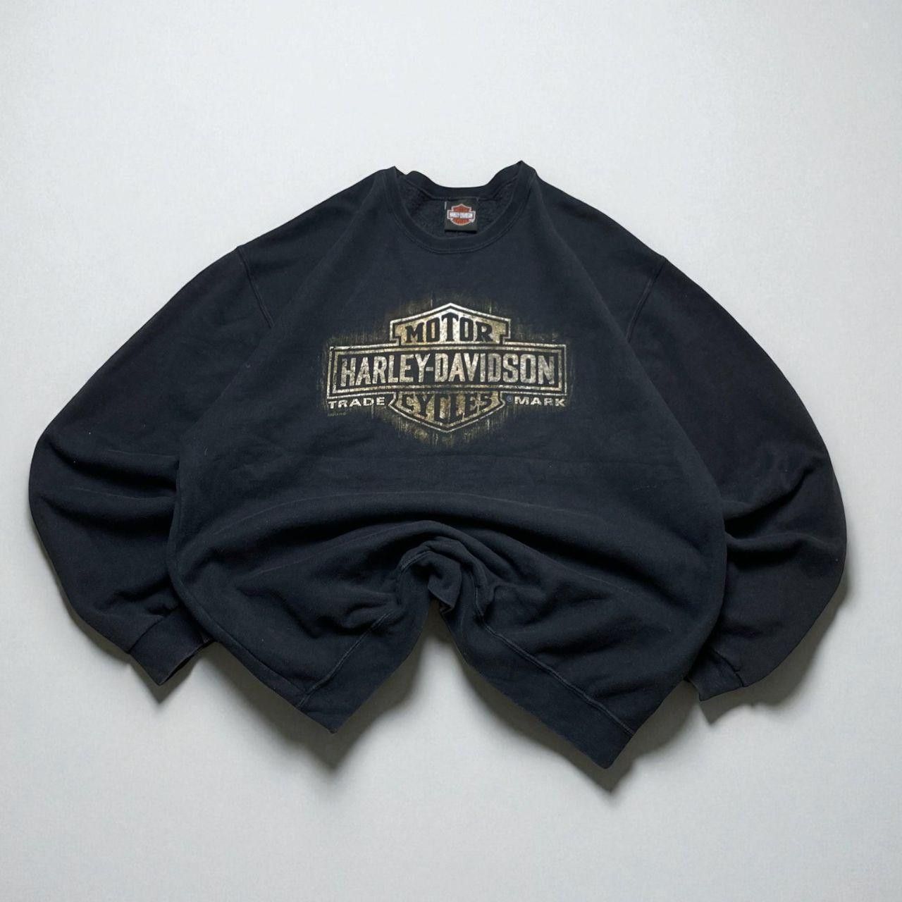 Harley Davidson Retro 00s Harley-Davidson Sweatshirt Black XXL Size US XXL / EU 58 / 5 - 1 Thumbnail